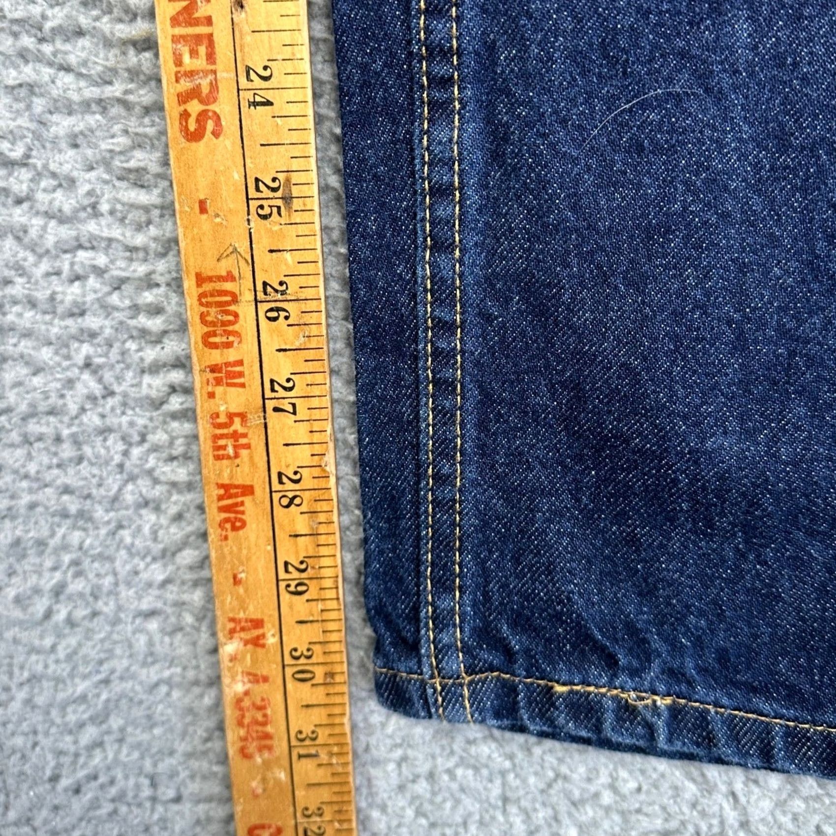 Levi's VINTAGE Levi's 550 Jeans Womens 16 Dark Indigo Denim Relaxed Tapered Leg High Rise Made in USA Jeans Size 38" / US 16 / IT 52 - 6 Thumbnail