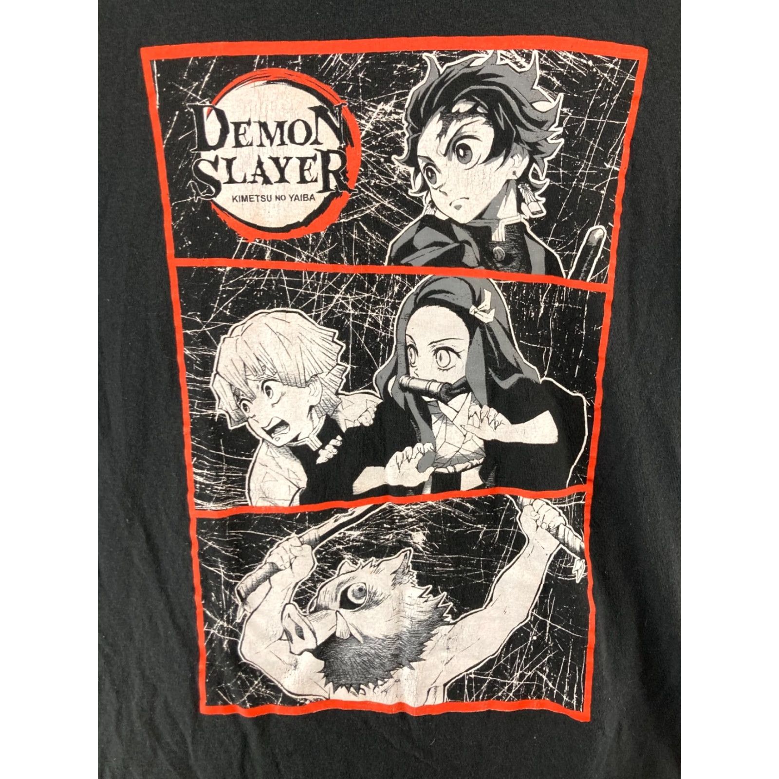 Vintage Demon SLayer T Shirt Large Black Tee – 90s, Anime, Movie Graphic Print Men Shirt L Black T-Shirt (Adult) Size US L / EU 52-54 / 3 - 4 Thumbnail
