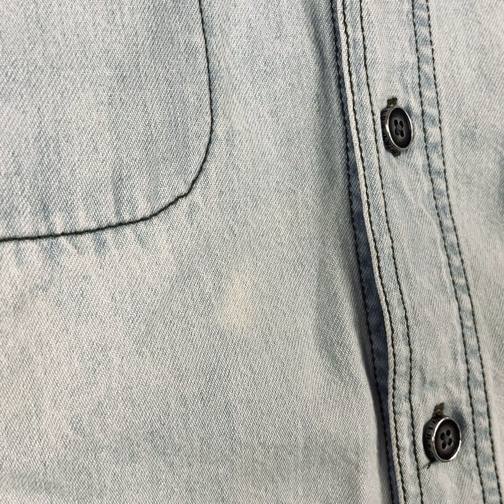Harley Davidson VINTAGE Harley-Davidson Denim Button-Up Shirt Mens Large Blue 90s Ombré T738 Size US L / EU 52-54 / 3 - 4 Thumbnail