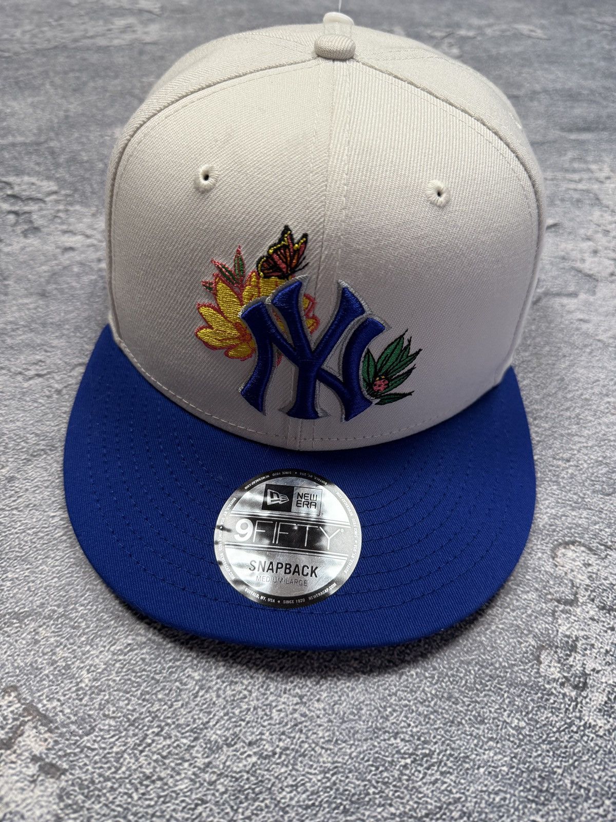 New York Yankees × Vintage Crazy Vintage Y2K New York Yankees Cap Drill Graffiti Style Size ONE SIZE - 2 Thumbnail