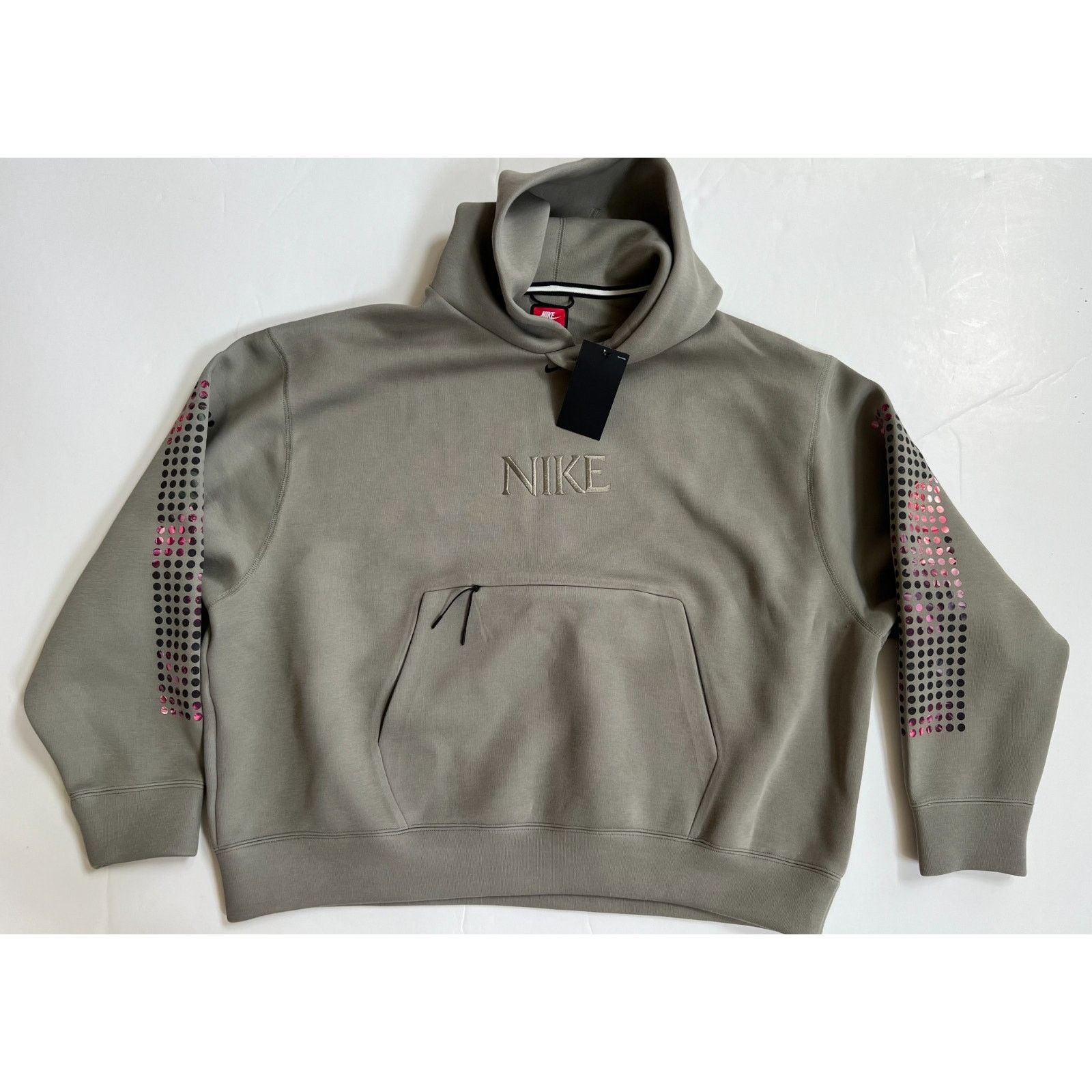 Nike Tech Men's Fleece Hoodie Oversized Fit HJ0683-320 Sz XL