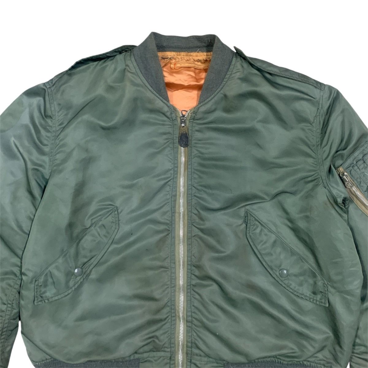 Alpha Industries Vtg 70's Alpha Industries L-2B Flyer Bomber Jacket Size US L / EU 52-54 / 3 - 2 Thumbnail