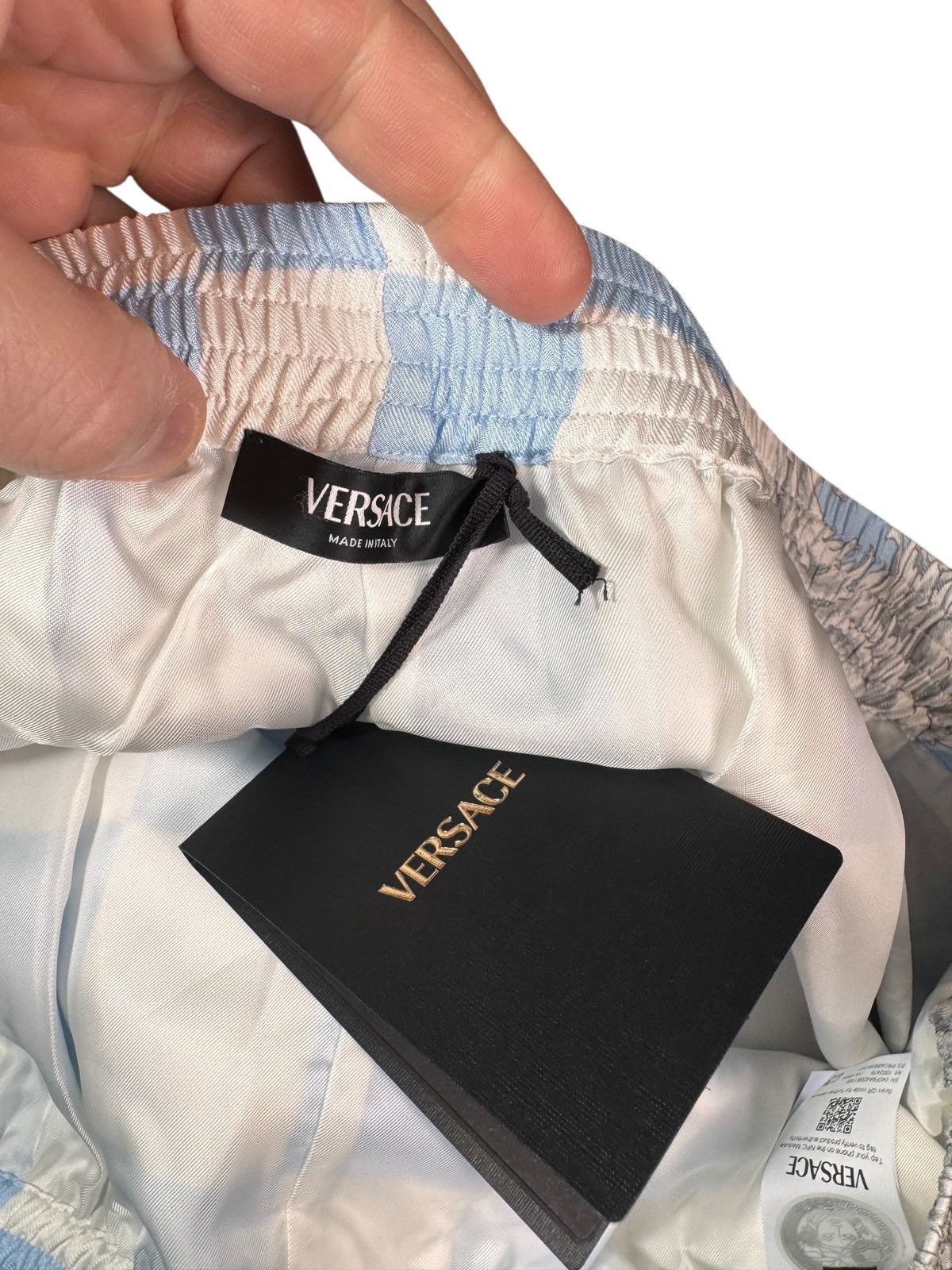 Versace Versace silk twill shorts baroque frame print size 58 Size US 42 / EU 58 - 5 Thumbnail