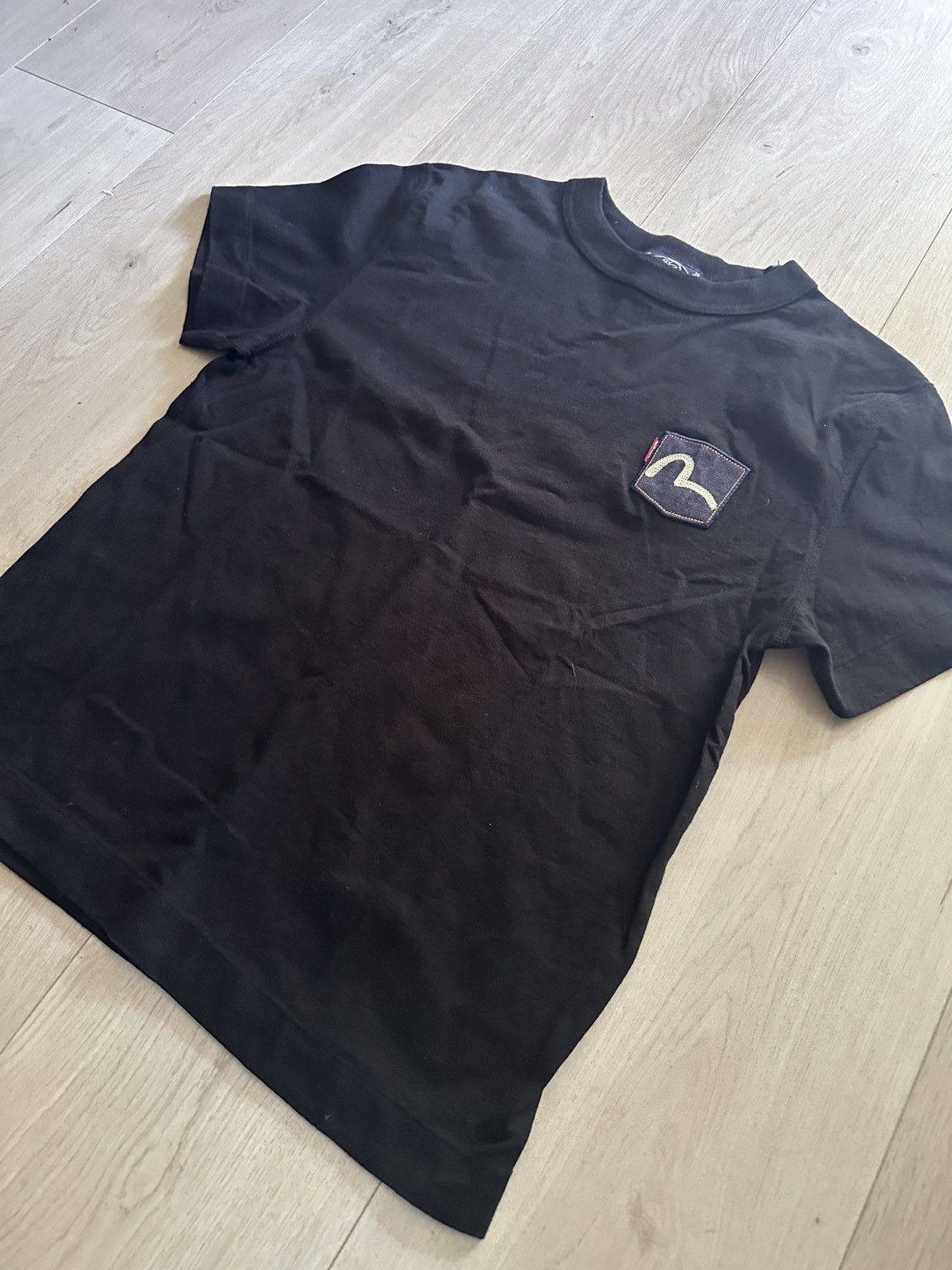 Evisu Evisu Black Cotton T-Shirt Size 36 Made in Japan Size US M / EU 48-50 / 2 - 2 Thumbnail