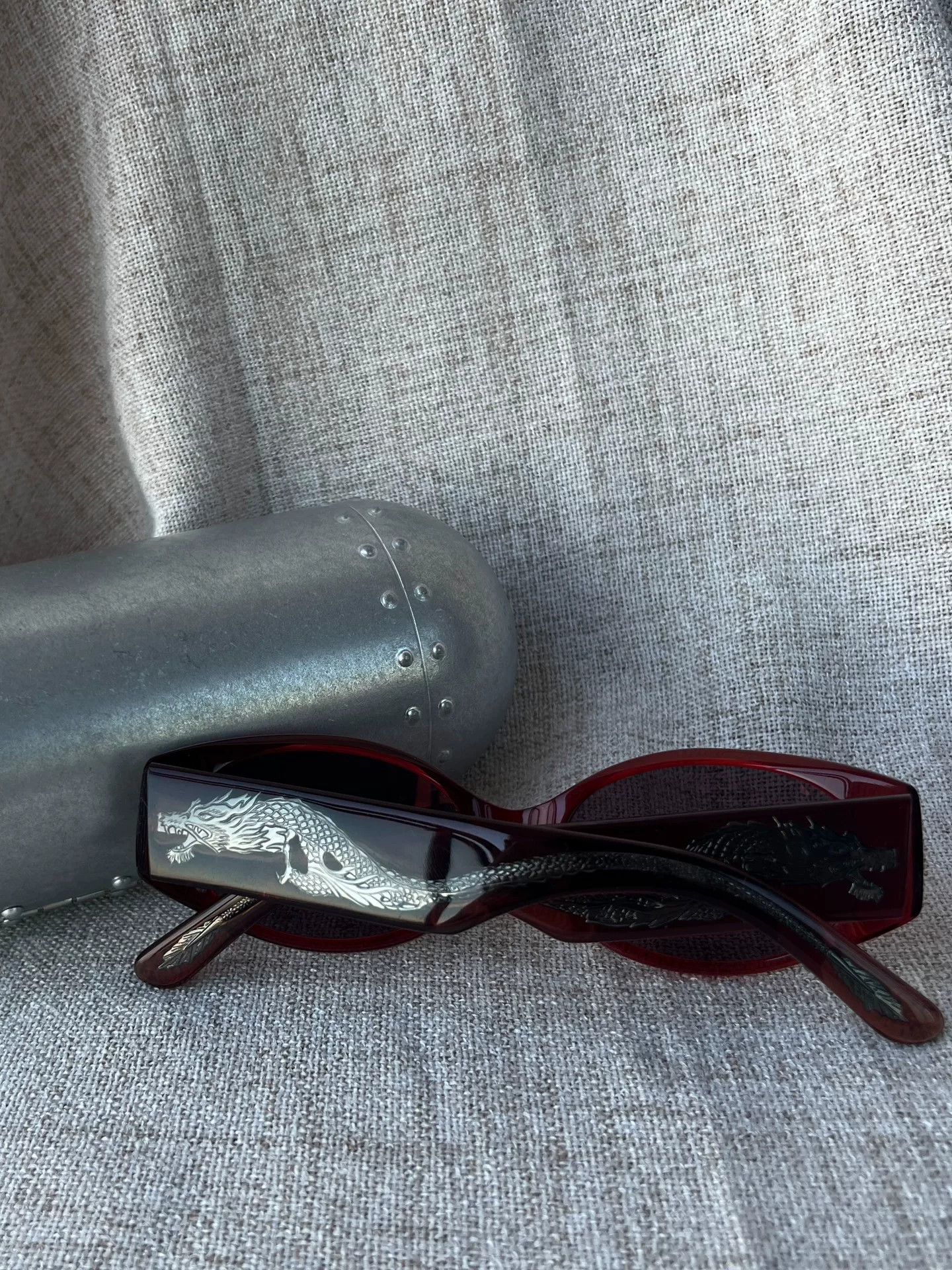 Jean Paul Gaultier Jean Paul Gaultier Rare Silver Dragon Sunglasses Size ONE SIZE - 1 Thumbnail