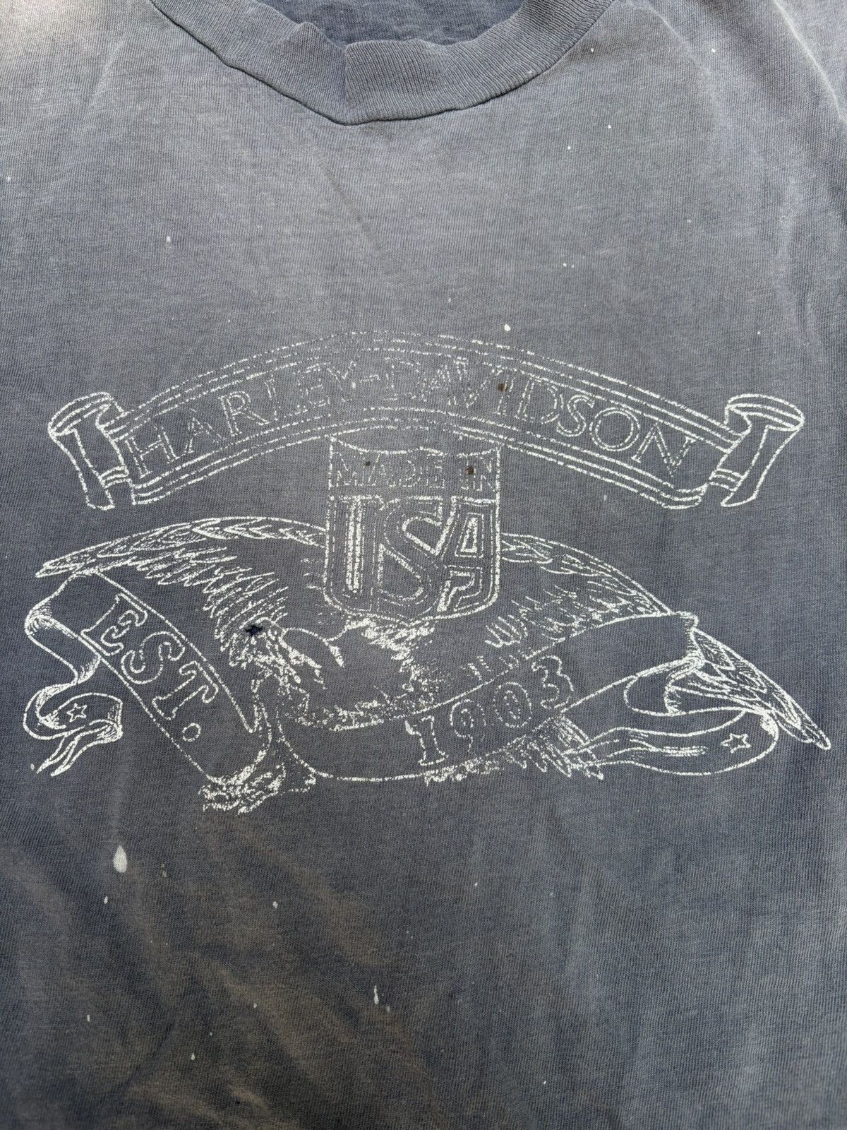 Harley Davidson Vintage 80s Harley Davidson Long Beach California Tee Size US L / EU 52-54 / 3 - 2 Thumbnail