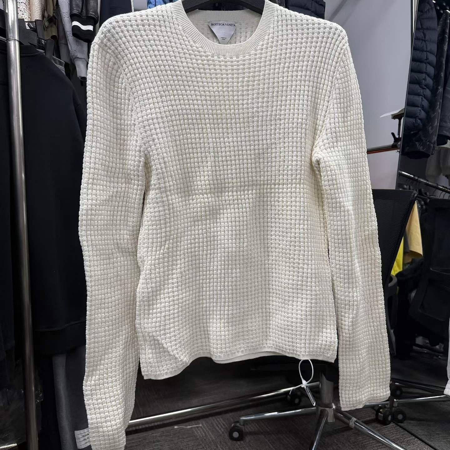 Bottega Veneta Bottega Veneta Waffle Knit Sweater Size S Size US S / EU 44-46 / 1 - 1 Thumbnail