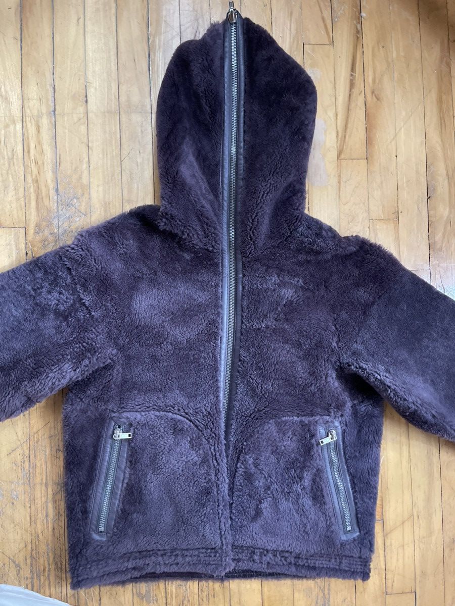 Rick Owens FW23 Luxor Reversible Shearling Sealed Jacket Amethyst Size US M / EU 48-50 / 2 - 6 Thumbnail
