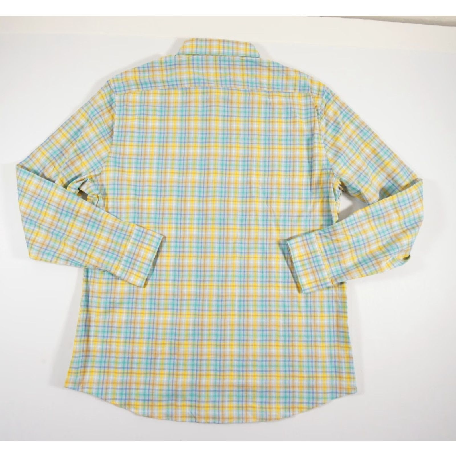 Original Penguin Original Penguin Button Up Shirt Mens 16.5 Check Long Sleeve Preppy Multicolor 34/35 Size US L / EU 52-54 / 3 - 5 Thumbnail