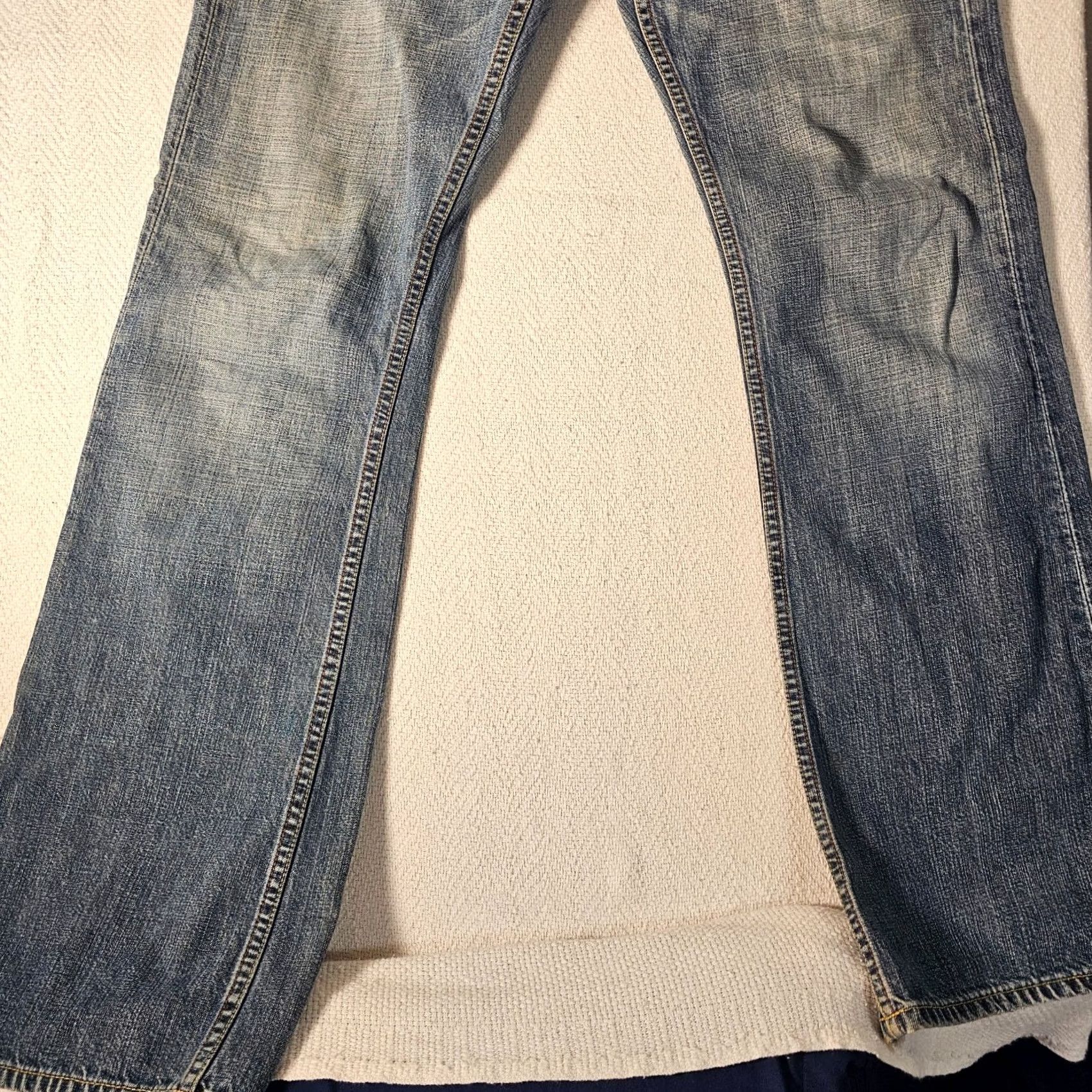 Lucky Brand VINTAGE Lucky Brand Jeans Women's 30 Blue Inseam 33 Bootcut Denim 100% Cotton USA Mens Women Girls Size 30" / US 8 / IT 44 - 2 Thumbnail