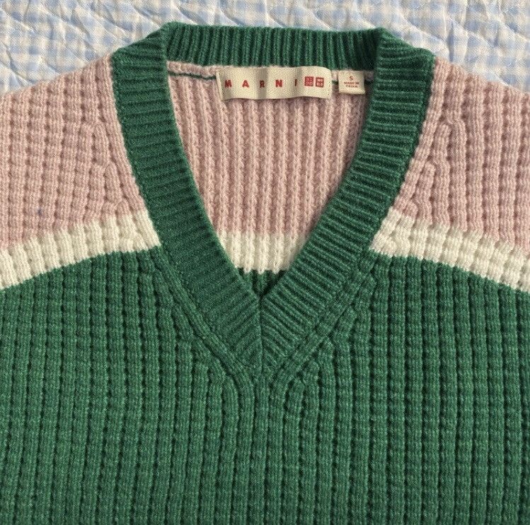 Marni × Uniqlo Marni x Uniqlo Green Bottle Vest Knitwear Size US S / EU 44-46 / 1 - 3 Thumbnail