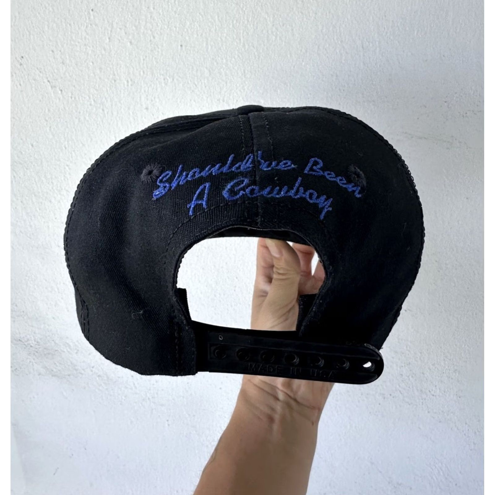Vintage VINTAGE Toby Keith Hat - Should’ve Been A Cowboy 90s Promo NWOT Men Black Cotton Canvas Snapback Adjustable Size ONE SIZE - 4 Thumbnail