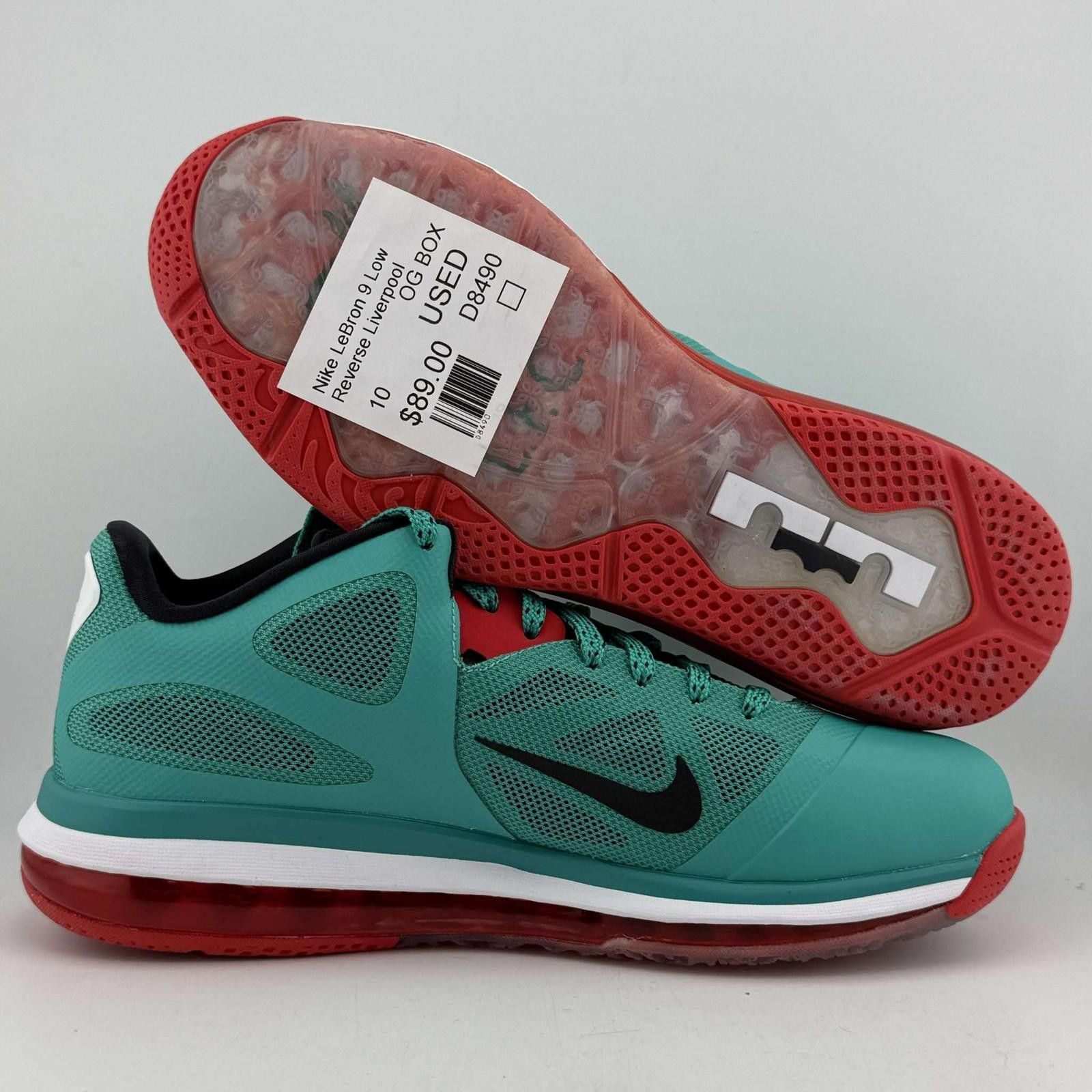 Nike Nike LeBron 9 Low Reverse Liverpool Size US 10 / EU 43 - 6 Thumbnail