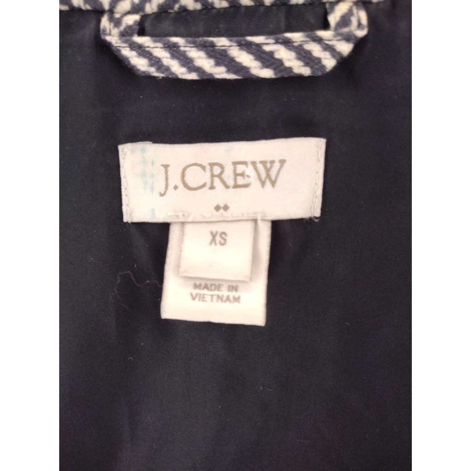 J.Crew J.CREW Vest Womens XS Herringbone Full Zip Puffer Vest Quilted Pockets Multicolor Winter Jacket Women XS Vest Size XS / US 0-2 / IT 36-38 - 3 Thumbnail