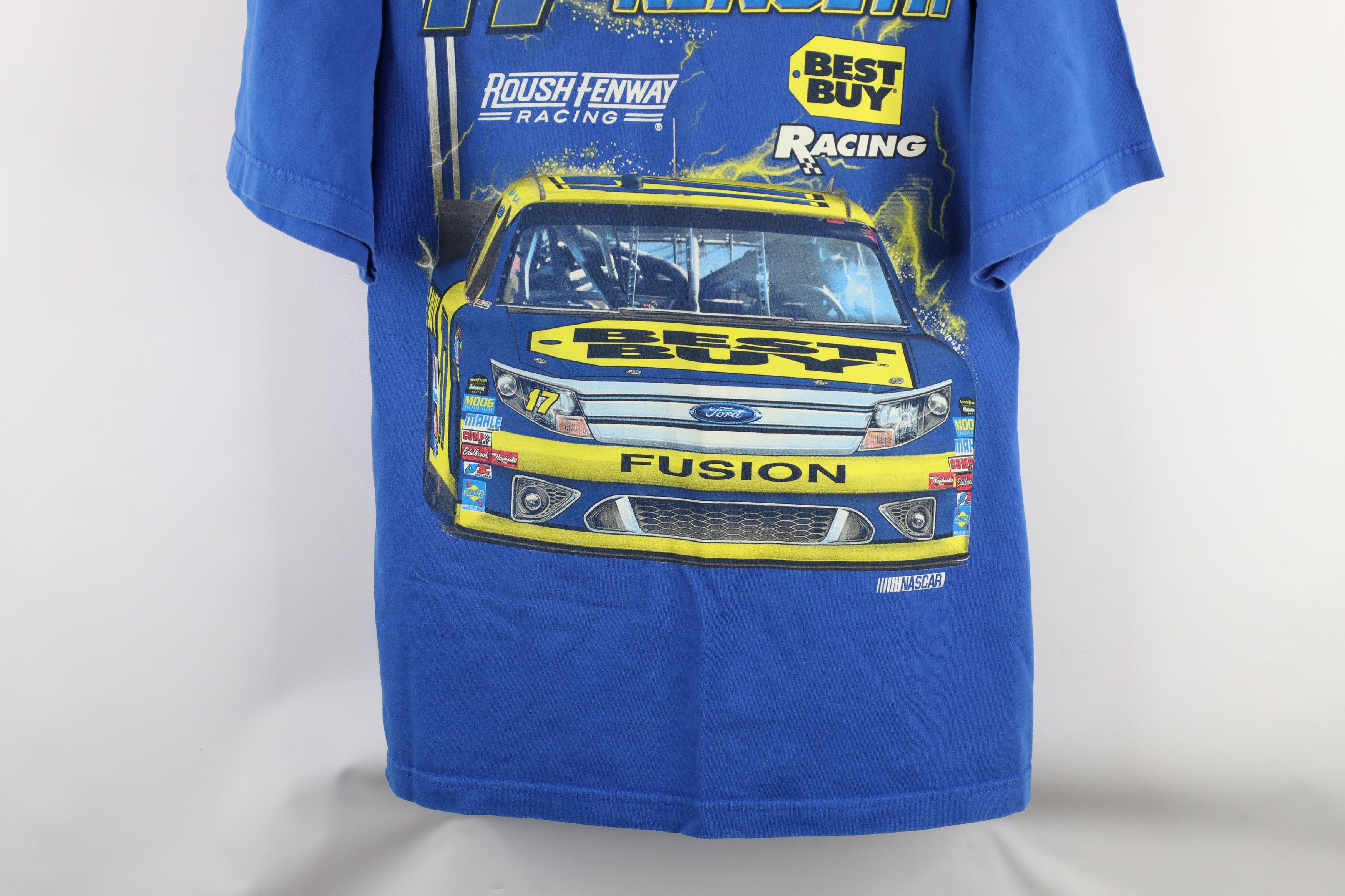 Vintage Vintage NASCAR Roush Fenway Racing Matt Kenseth T-Shirt Blue Size US XXL / EU 58 / 5 - 3 Thumbnail