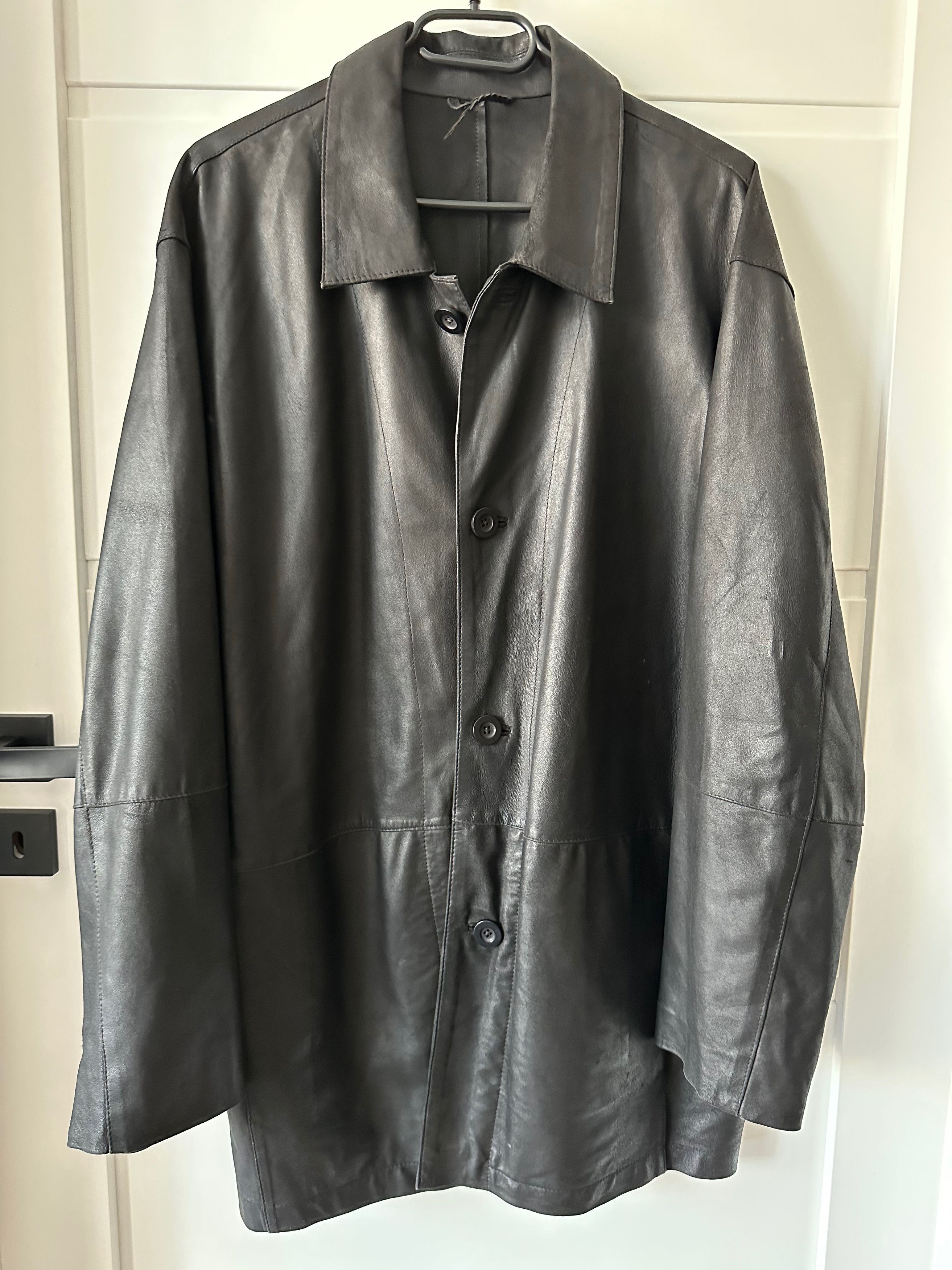 Other Leather jacket black blazer Size XL / US 12-14 / IT 48-50 - 2 Thumbnail