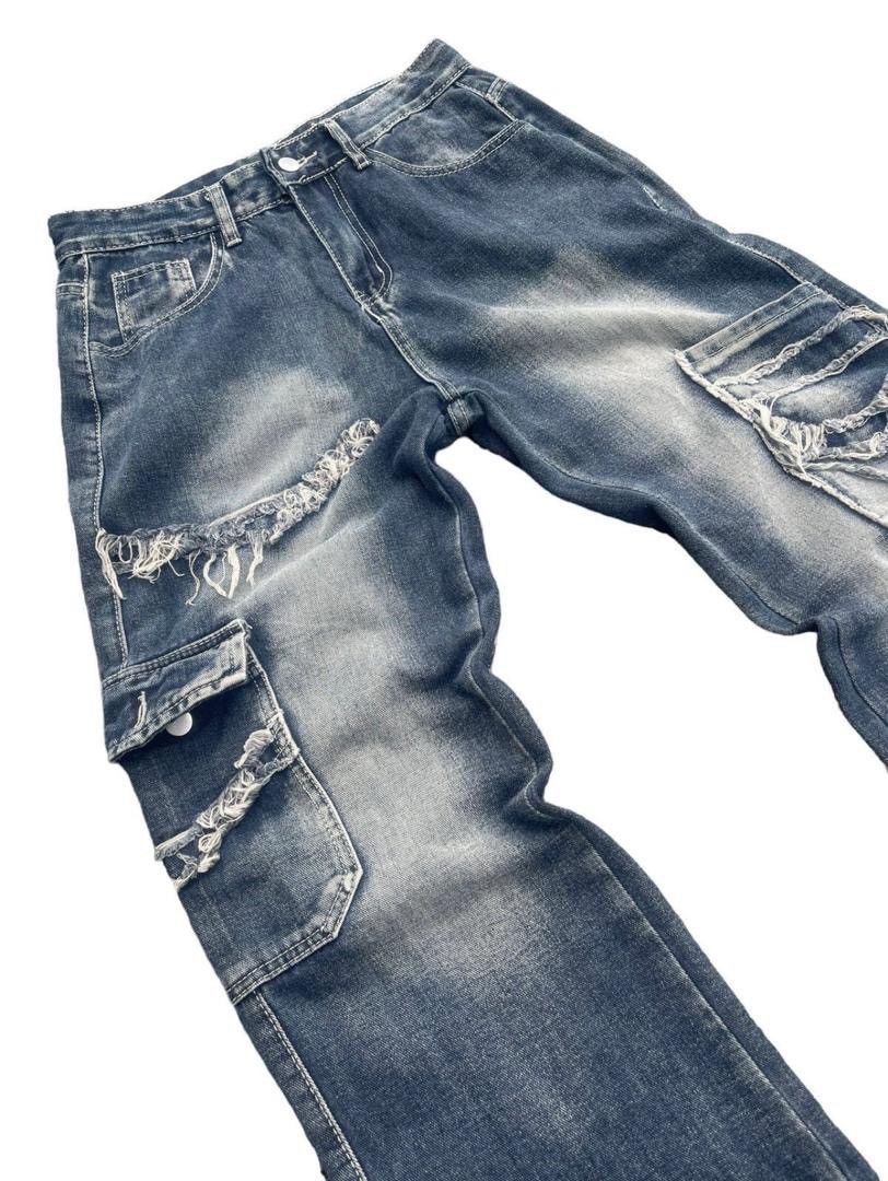 Japanese Brand Japanese Brand Denim Cargo Pant Style Size US 30 / EU 46 - 4 Thumbnail