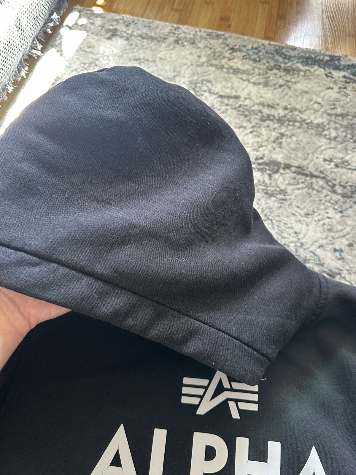 Alpha Industries Alpha Industries Contrast Hood Big Logo Hoodie Black Size US L / EU 52-54 / 3 - 11 Thumbnail