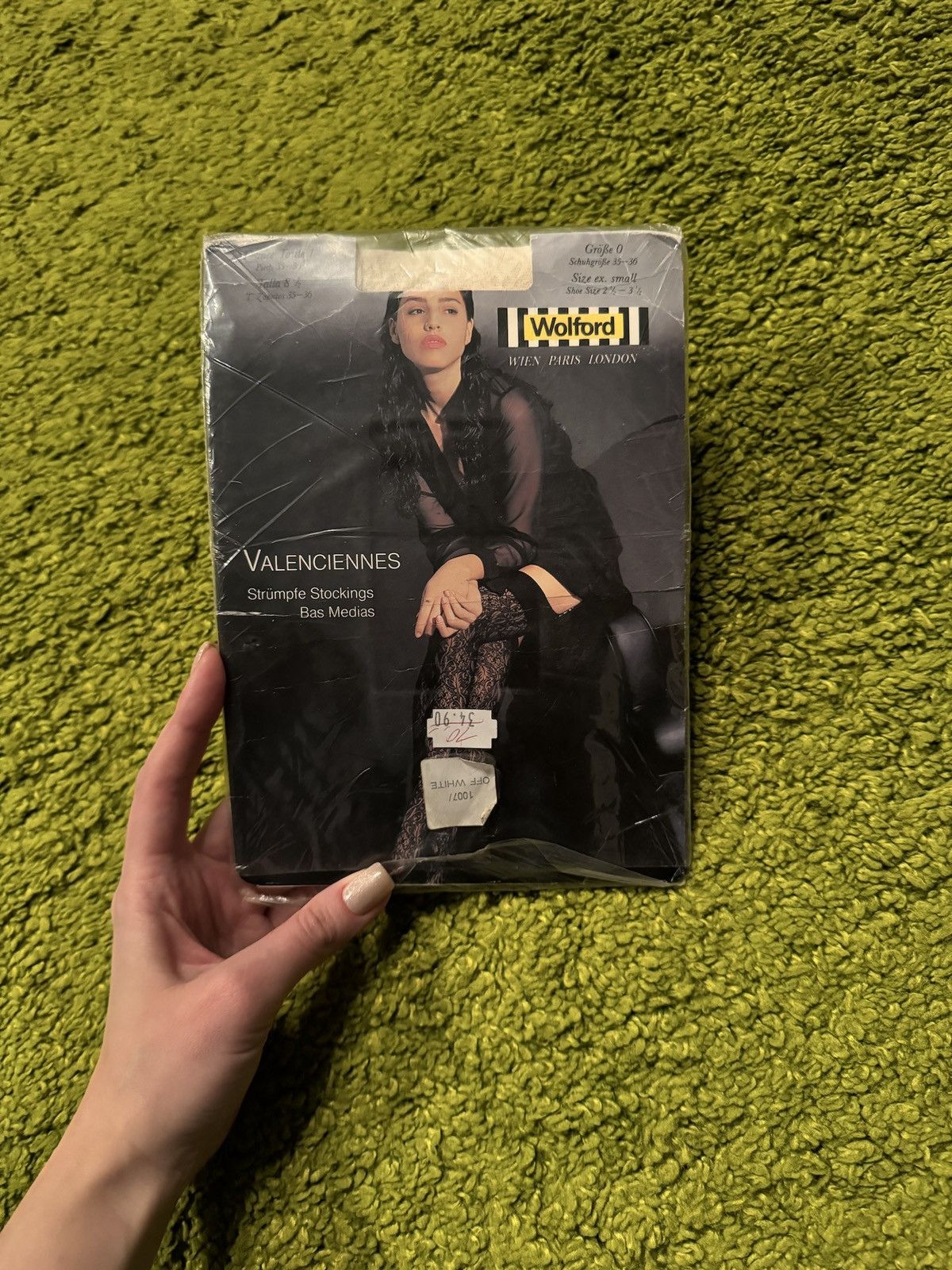 Designer × Wolford Wolford NWT avant garde stockings white Size ONE SIZE - 1 Thumbnail