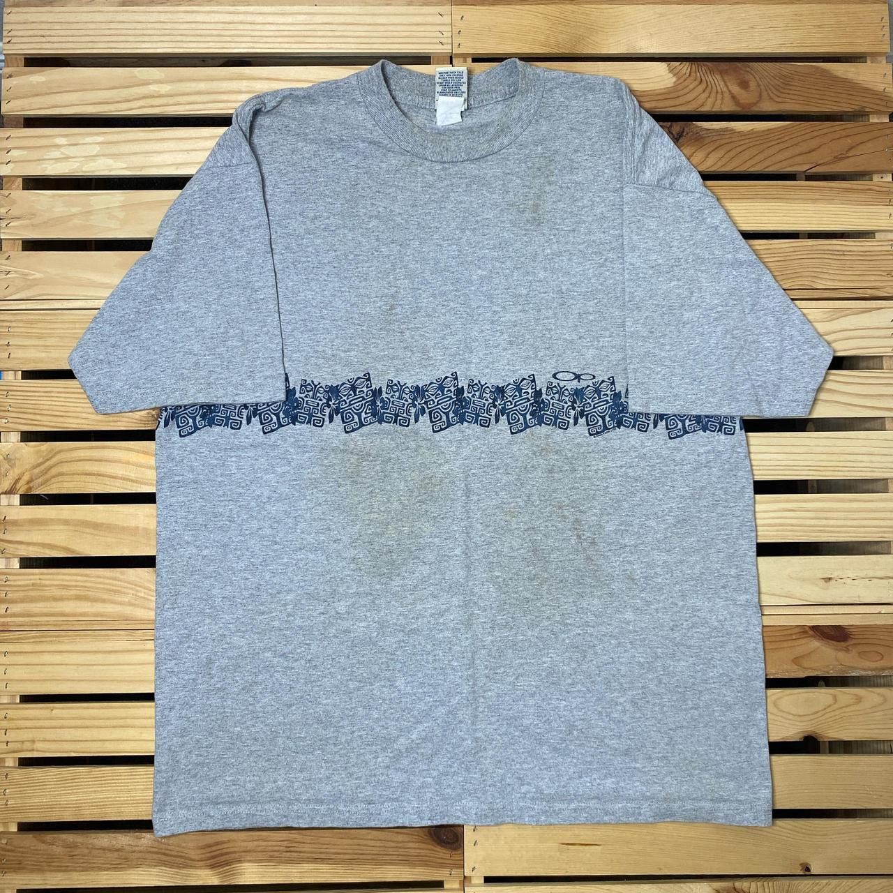Ocean Pacific Vintage Ocean Pacific Gray Wrap-Around Surf Tee Size XL Size US XL / EU 56 / 4 - 1 Thumbnail