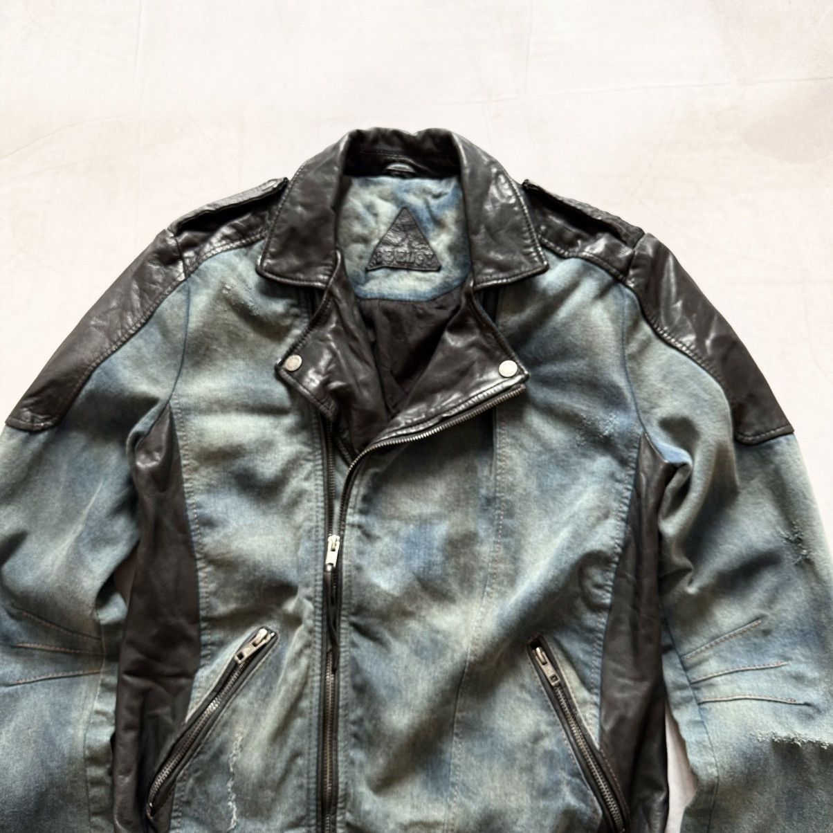 Hysteric Glamour × Undercover Gothic Leather Biker Distressed Jacket LGB Rick Owens Vibe Size US S / EU 44-46 / 1 - 5 Thumbnail