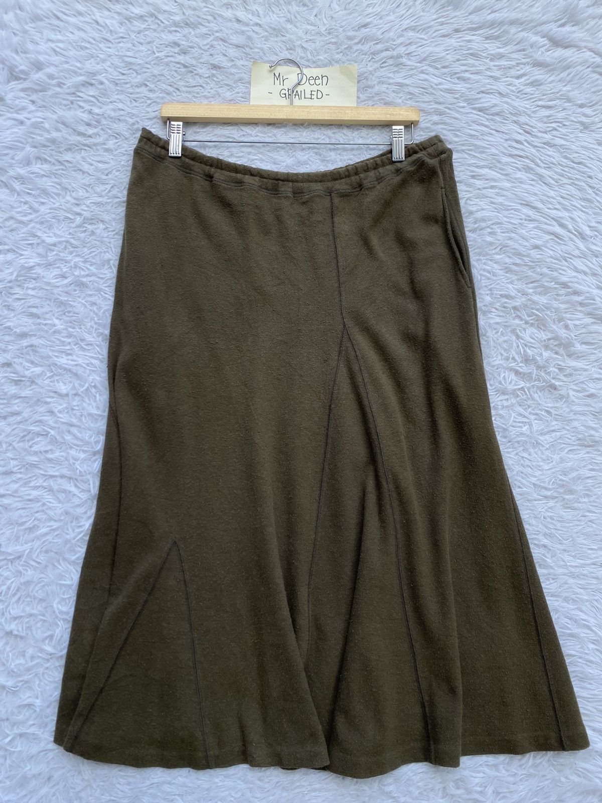 Issey Miyake Rare Vintage Issey Miyake Green Skirt Size 36" / US 14 / IT 50 - 1 Thumbnail