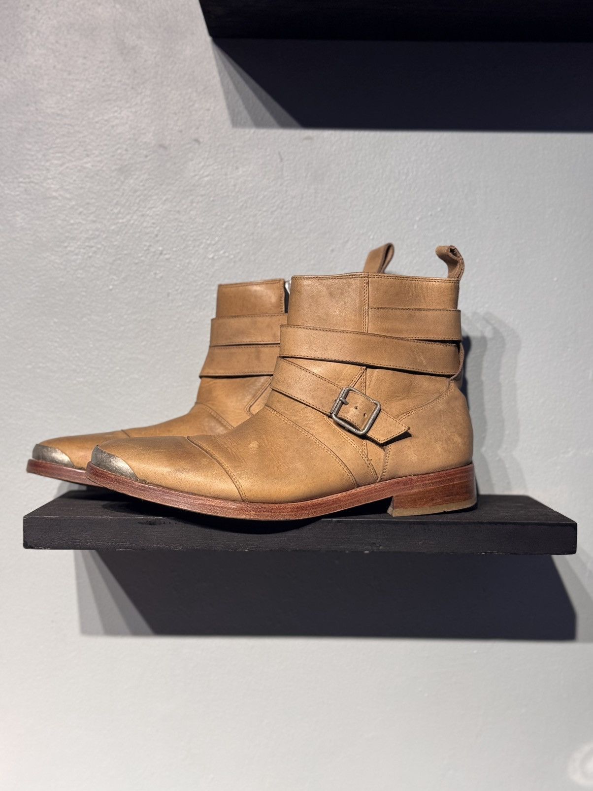 Balmain Balmain Homme SS11 Homme ( Decarnin Era ) Belt Boots | Grailed