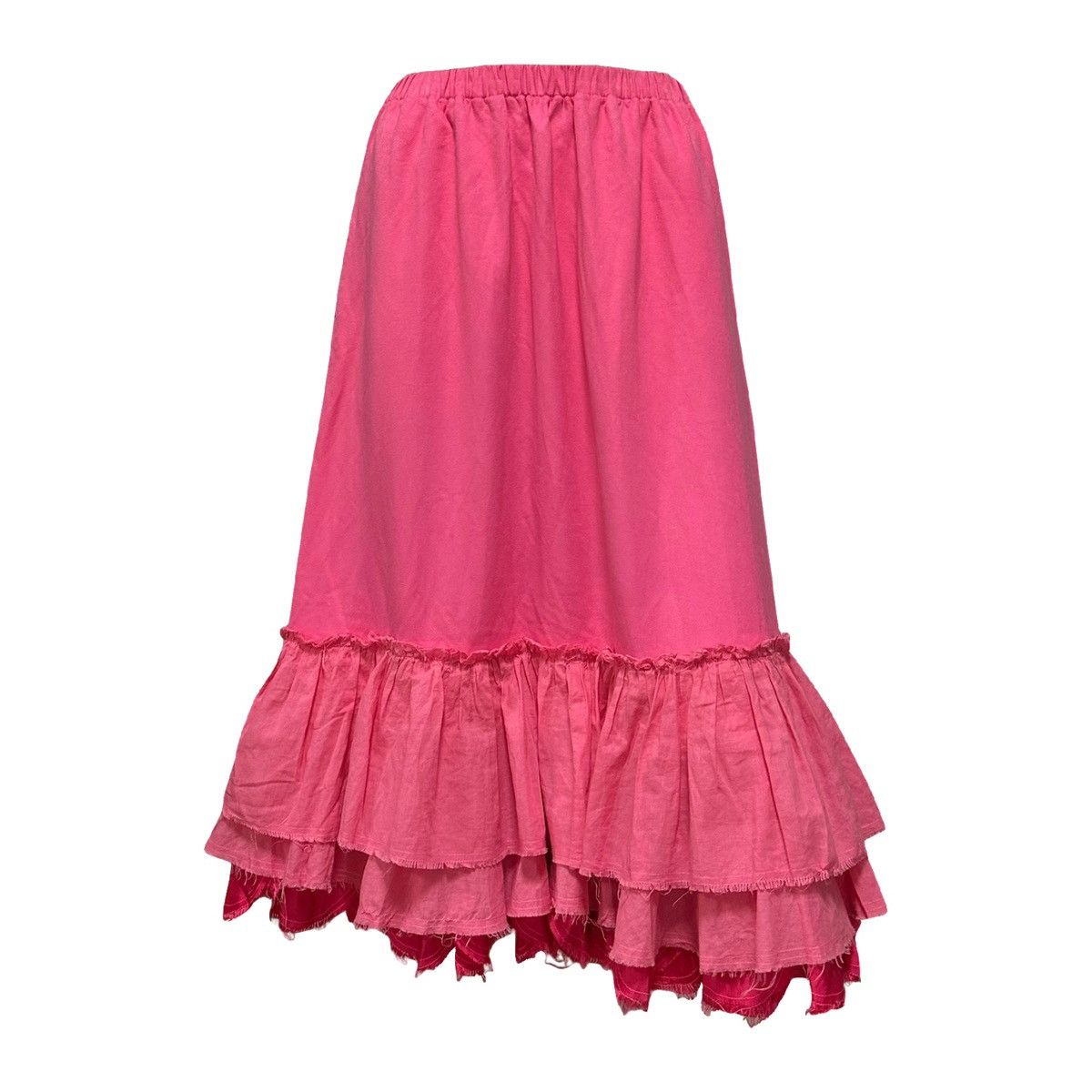 Tricot Comme des Garcons TRICOT COMME DES GARÇONS Ruffle Hem Flared Midi Skirt Size 27" / US 4 / IT 40 - 1 Thumbnail