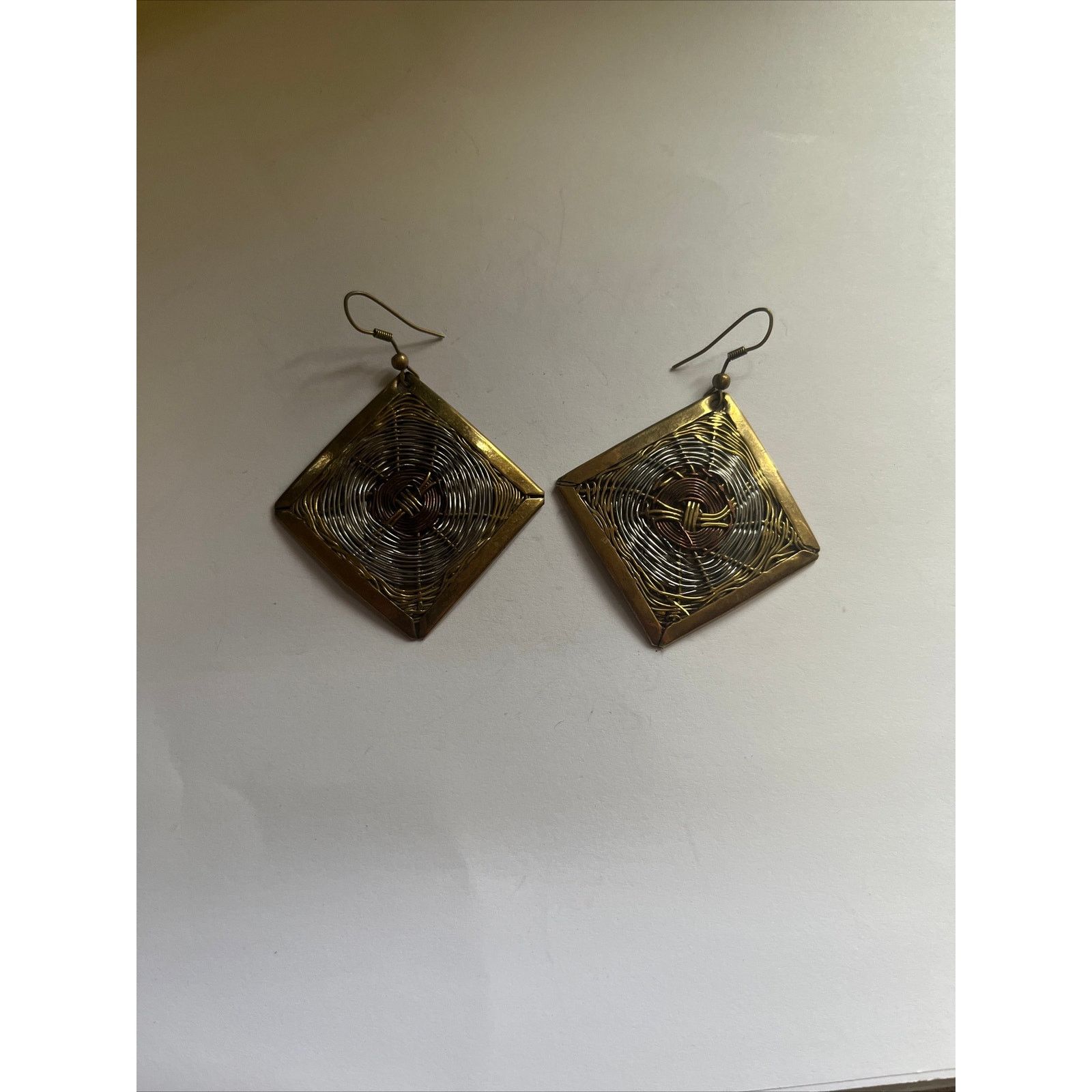 Other Copper And Silver Wire Wrapped Handmade Dangle Earrings Size ONE SIZE - 5 Thumbnail