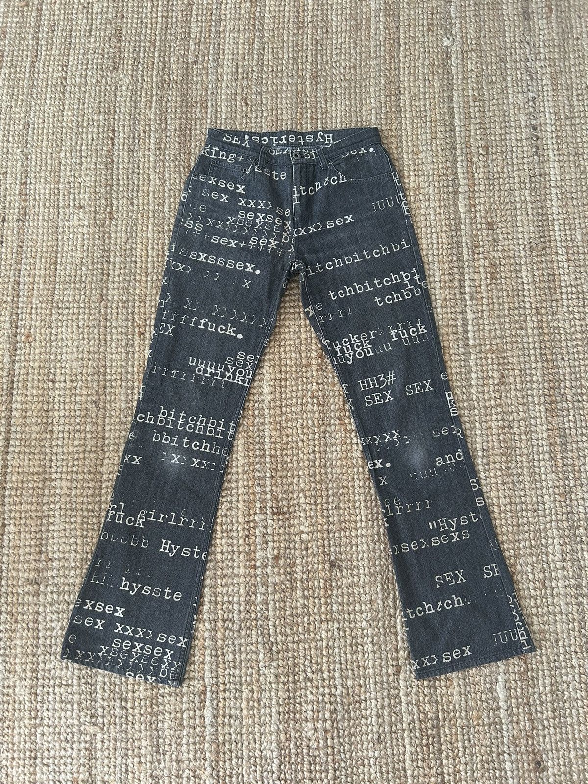 Hysteric Glamour Hysteric Glamour Rare Bitch/Fuck/Sex Denim Jeans | Grailed