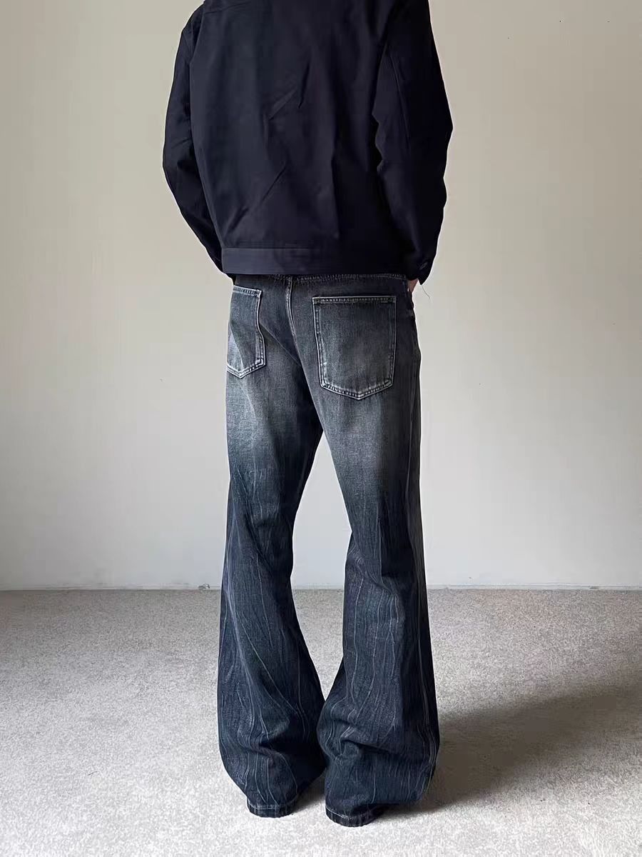 Jean Blue loose-fitting wide-leg jeans Size US 32 / EU 48 - 5 Thumbnail