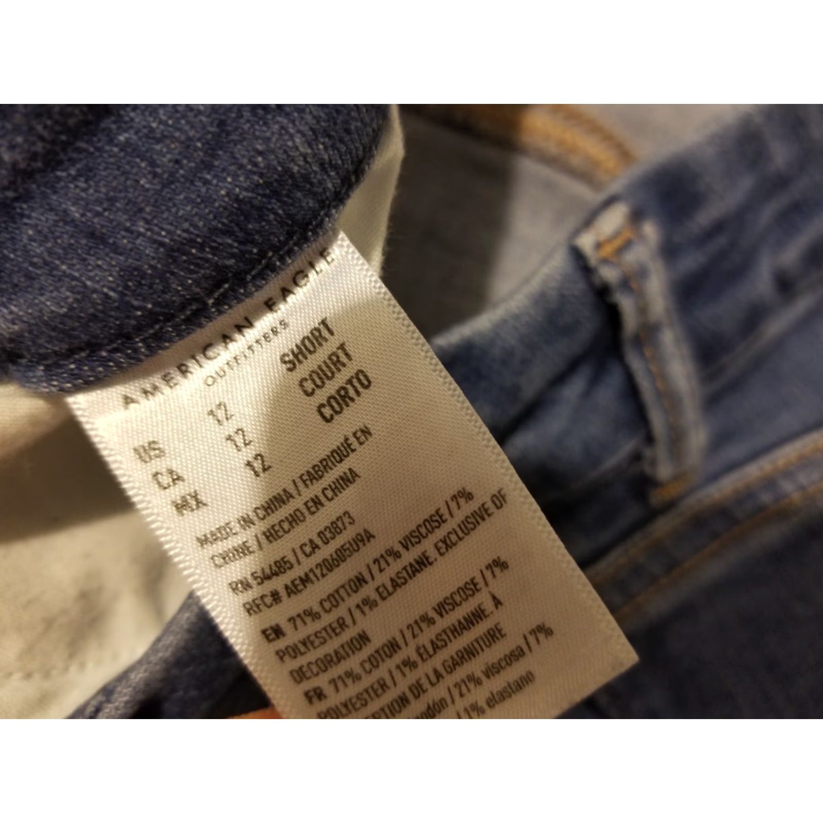 American Eagle Outfitters Womens American Eagle Outfitters Jeans Skinny 12 Short Denim Blue Jegging Pants Shirt? Size 34" / US 12 / IT 48 - 6 Thumbnail