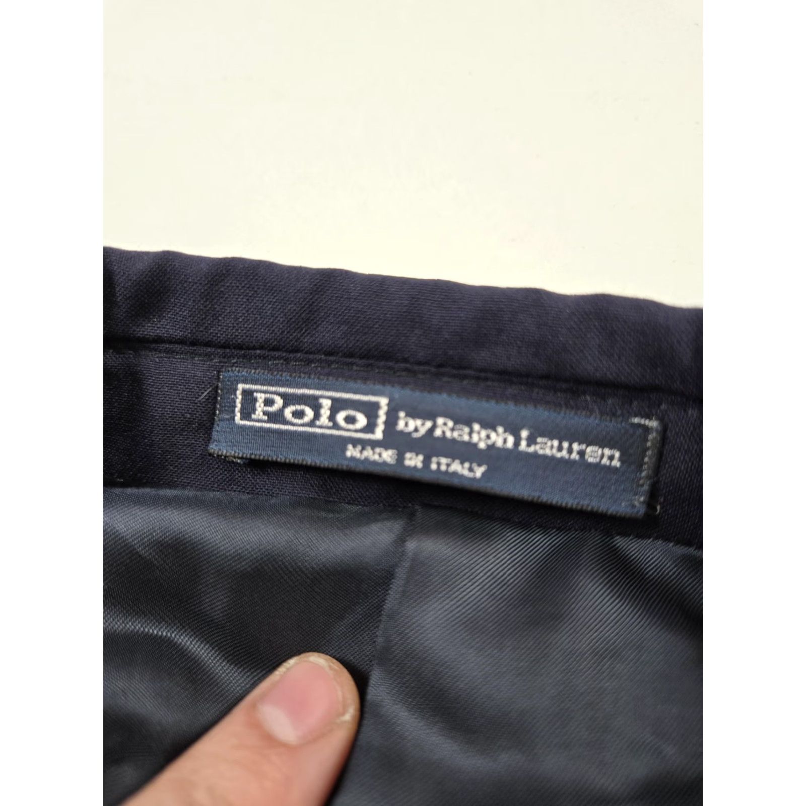 Polo Ralph Lauren Polo Ralph Lauren Sport Coat Jacket Mens 42R Navy Wool Made In Italy Blazer Notch Lapel Three-Button Front Used Size US XL / EU 56 / 4 - 6 Thumbnail