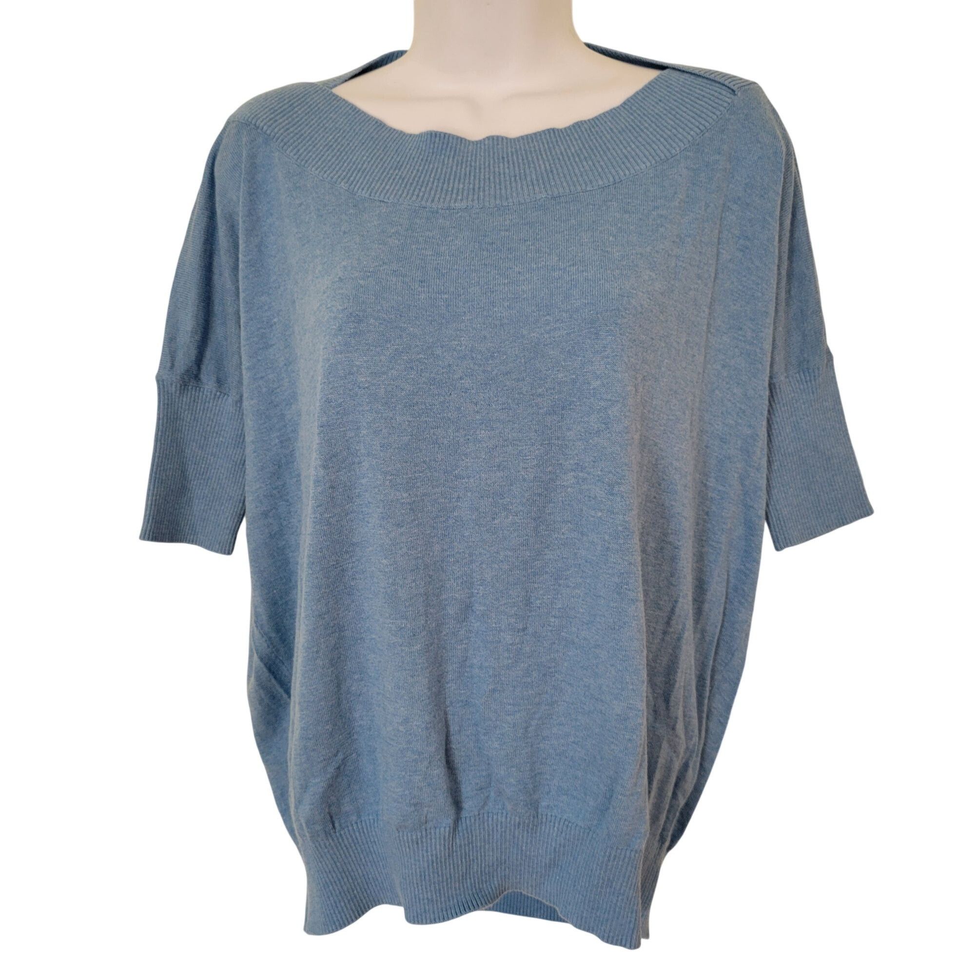 Vintage Cabi Cornflower Blue XXS Lightweight Knit MARBLE LOOSE 5007 Size XXS / US 00 / IT 34 - 1 Thumbnail