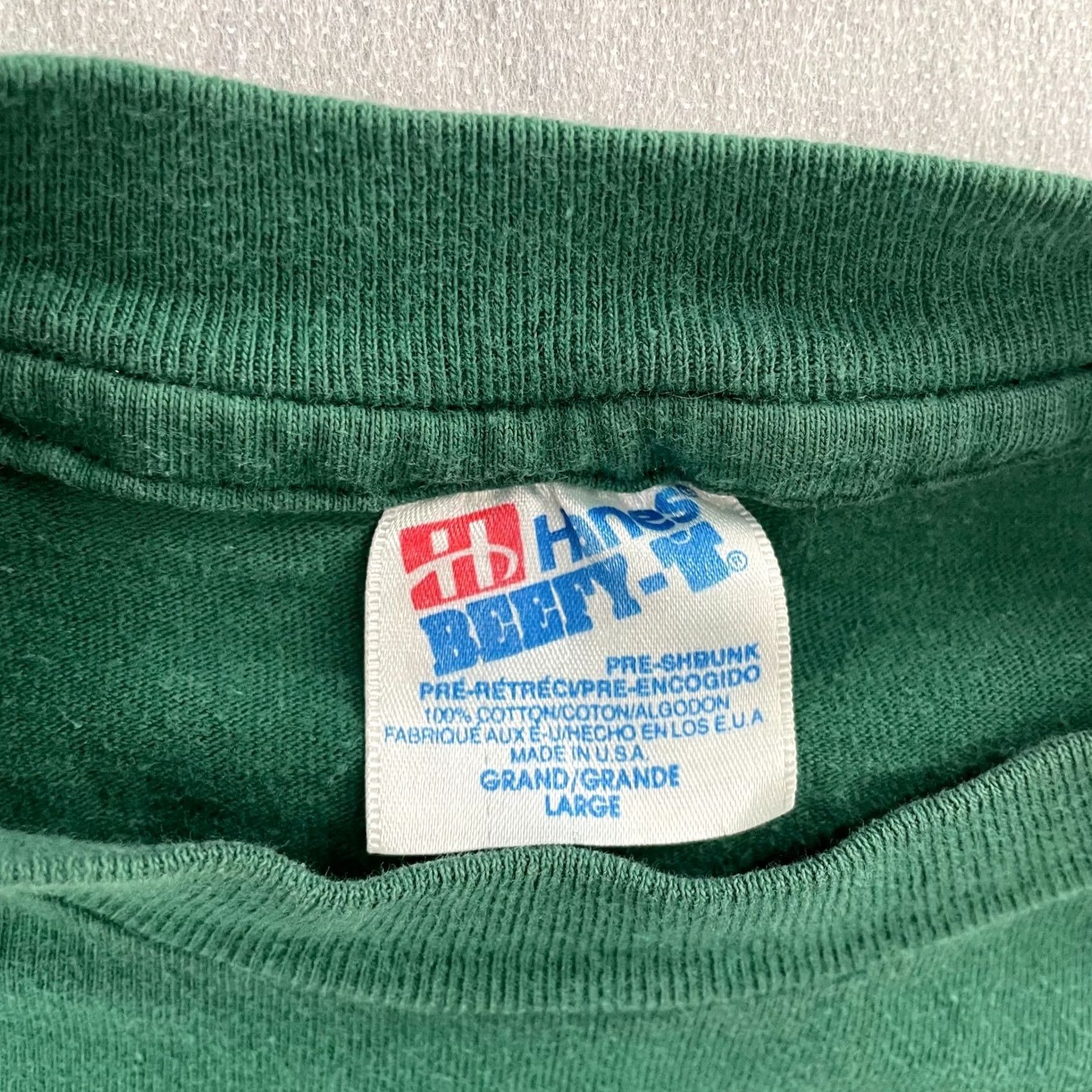 Hanes VINTAGE Hanes West Virginia Shirt Adult Large Green Gauley River Whitewater Paddle Men Shirt Size US L / EU 52-54 / 3 - 6 Thumbnail