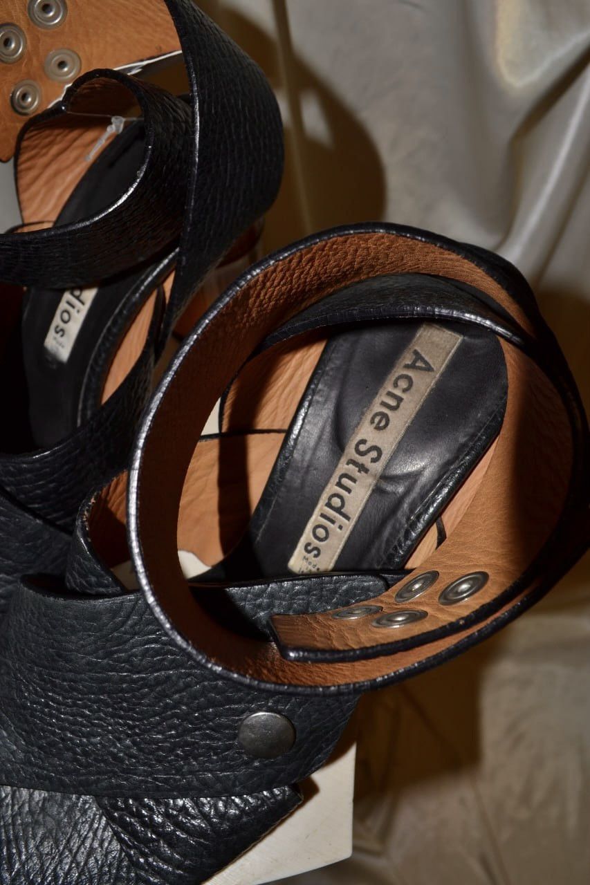 Acne Studios Vintage archive Acne Studios bamboo leather heels Size US 9 / IT 39 - 4 Thumbnail