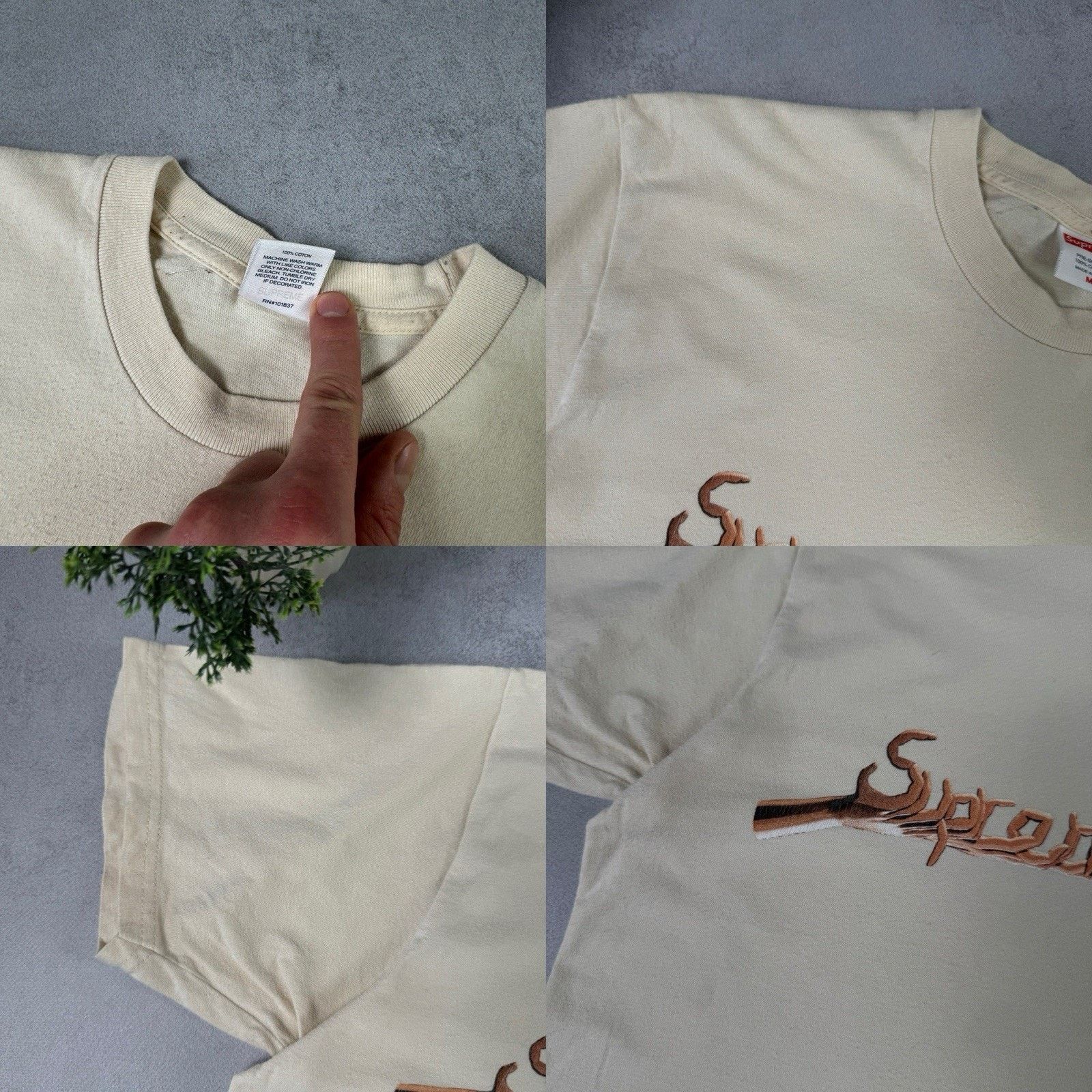 Supreme Supreme F**k You Tee FW18 Men's Size M Beige Size US M / EU 48-50 / 2 - 22 Thumbnail