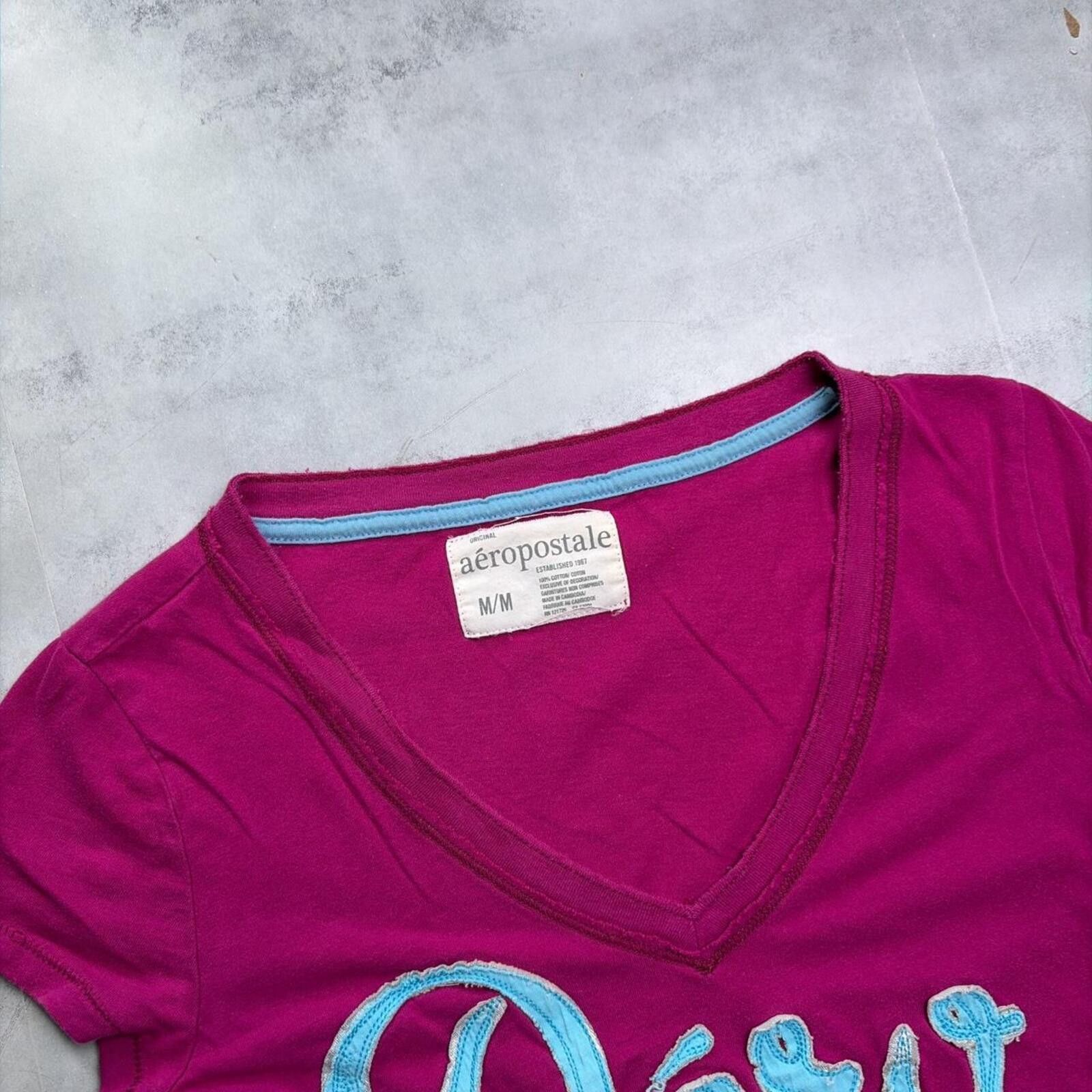 Aeropostale Y2K Pink Aeropostale Surf Grunge T-Shirt Size US M / EU 48-50 / 2 - 5 Thumbnail