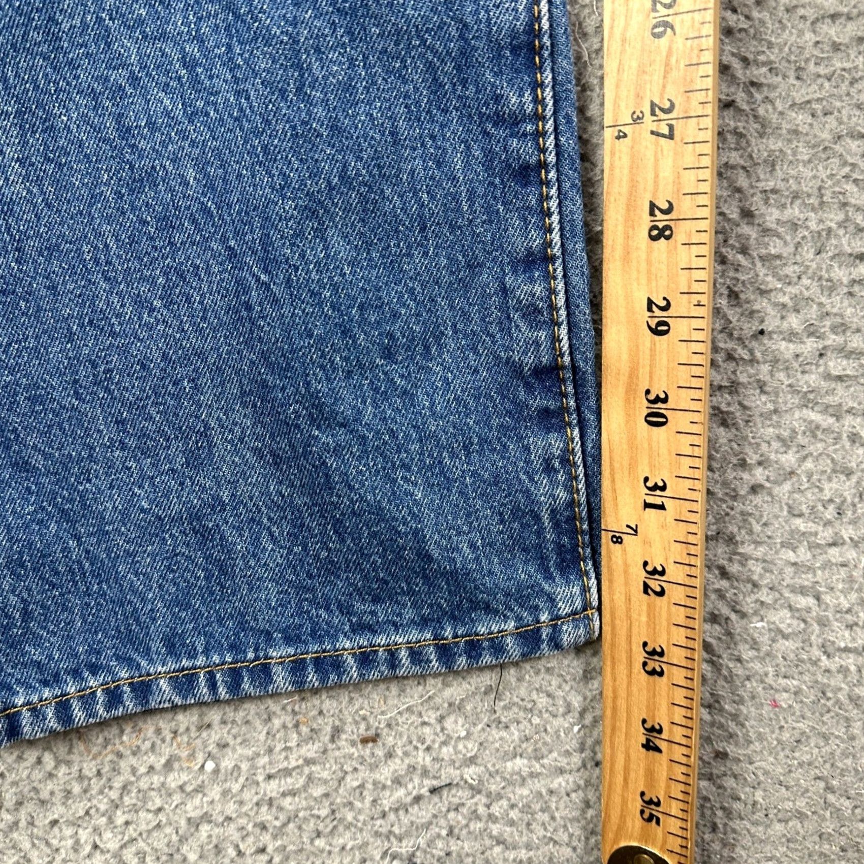 Levi's Levi's 501 Jeans Straight Leg Mens 35X32 Blue Distressed Red Tab 5 Pockets NEW Size US 35 - 7 Thumbnail