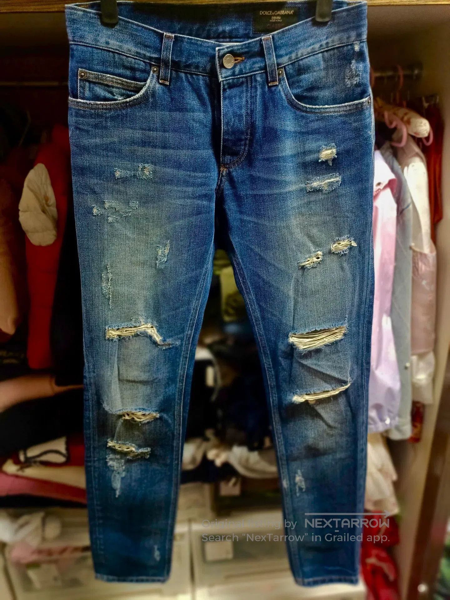 Dolce & Gabbana Dolce & Gabbana DG Runway Embroidered Jeans 44. Size US 28 / EU 44 - 1 Thumbnail