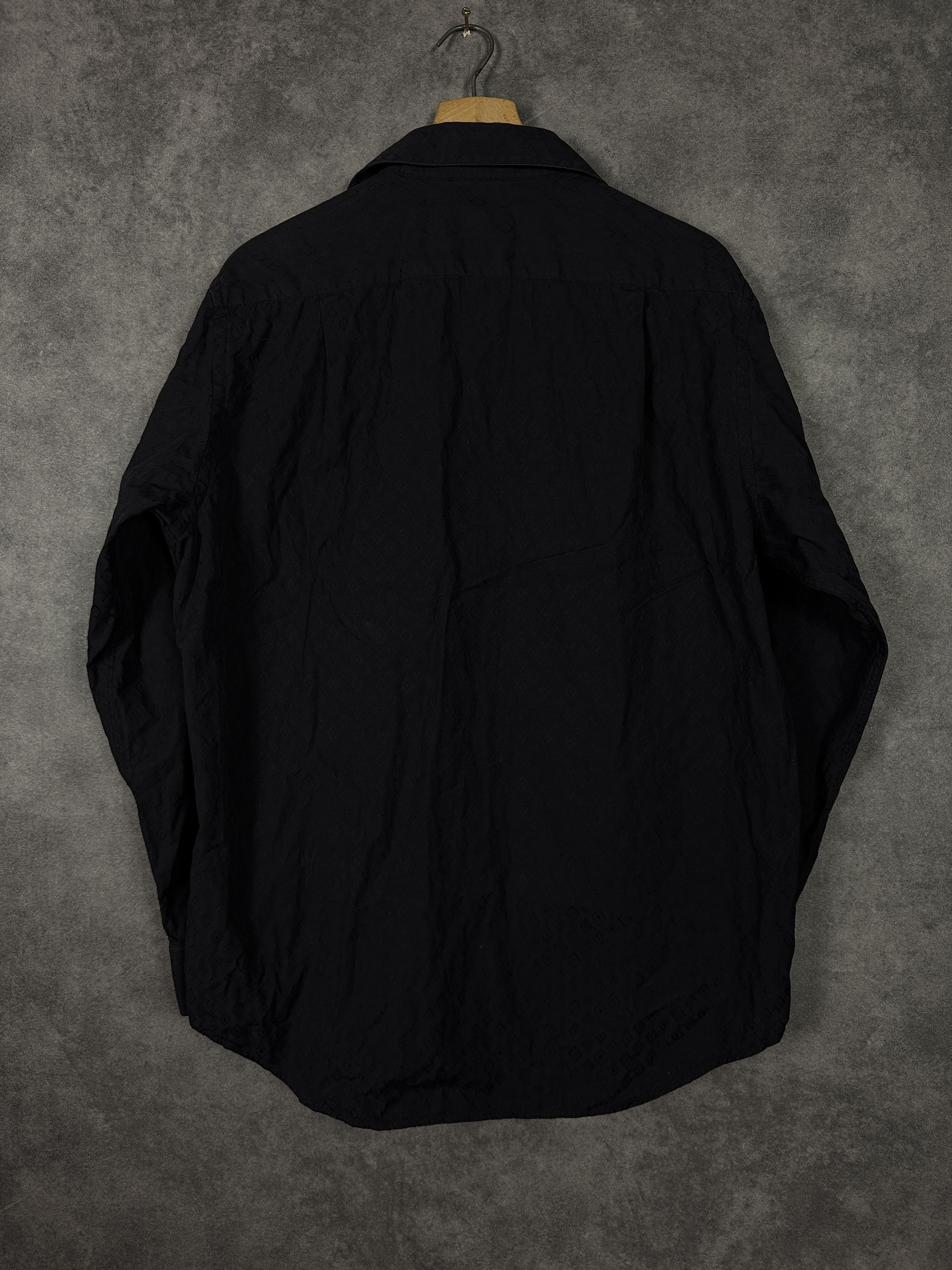 Versace Black Versace long sleeve shirt pattern cotton black Size US L / EU 52-54 / 3 - 6 Thumbnail