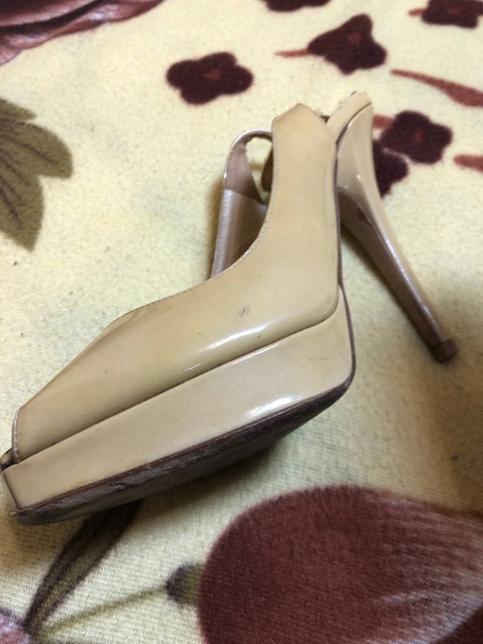 Jimmy Choo Jimmy Choo Womens Patent Leather Peep Toe Heel Pumps Size US 5 / IT 35 - 13 Thumbnail