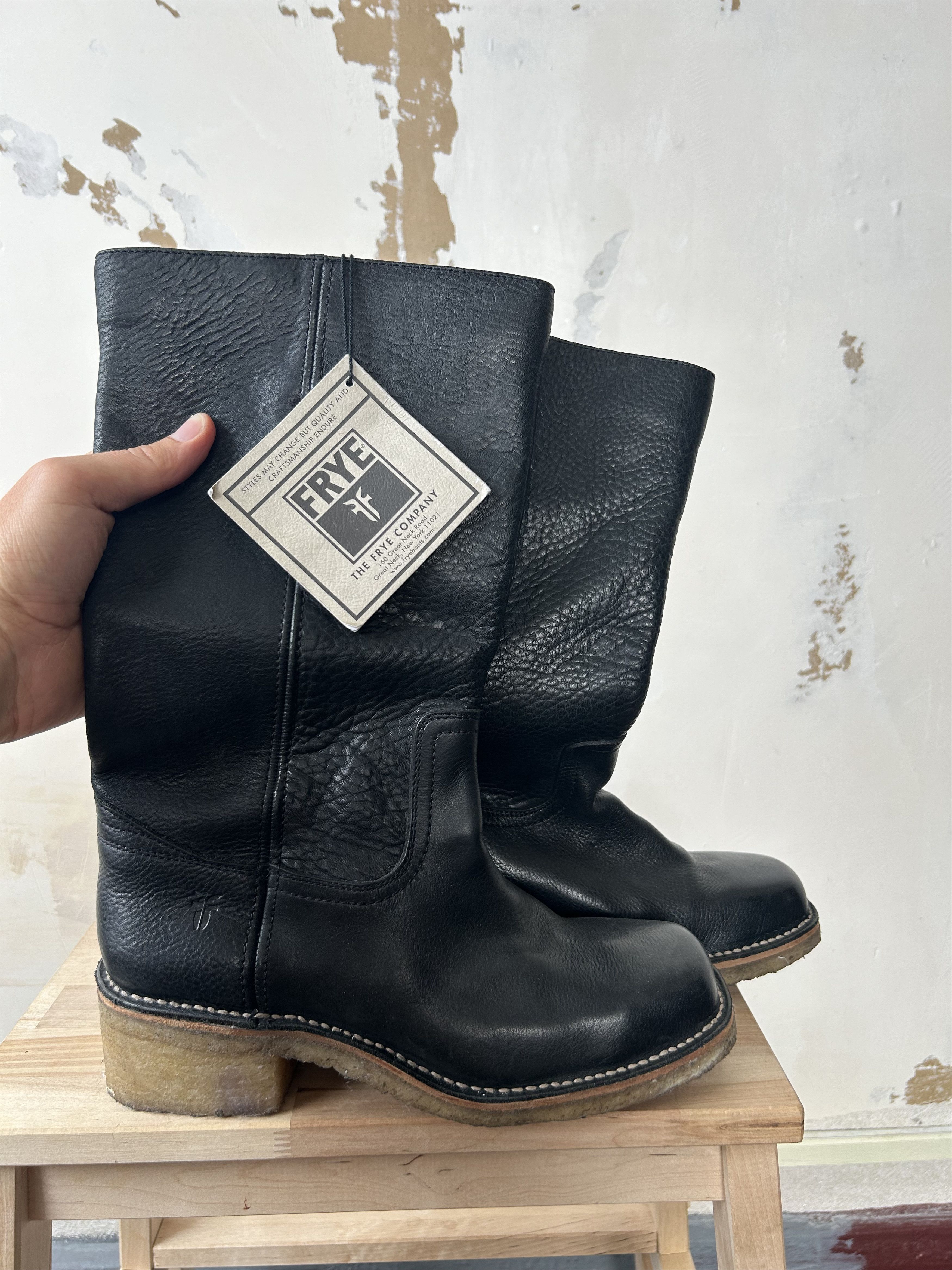 Frye FRYE Boots Womens 'Veronica' Tall Leather Slouchy Moto Size US 9 / IT 39 - 1 Thumbnail