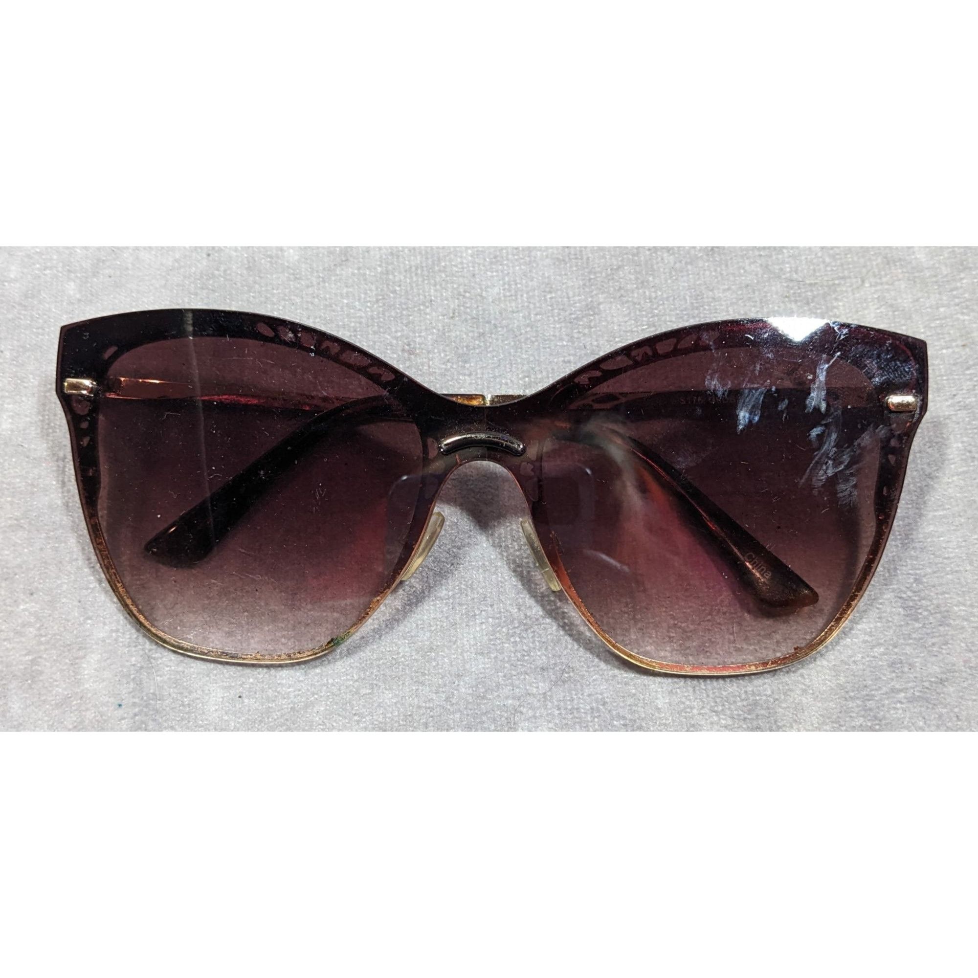 Other Martha Stewart Retro Cateye Brown And Gold Tone Sunglasses Size ONE SIZE - 2 Thumbnail