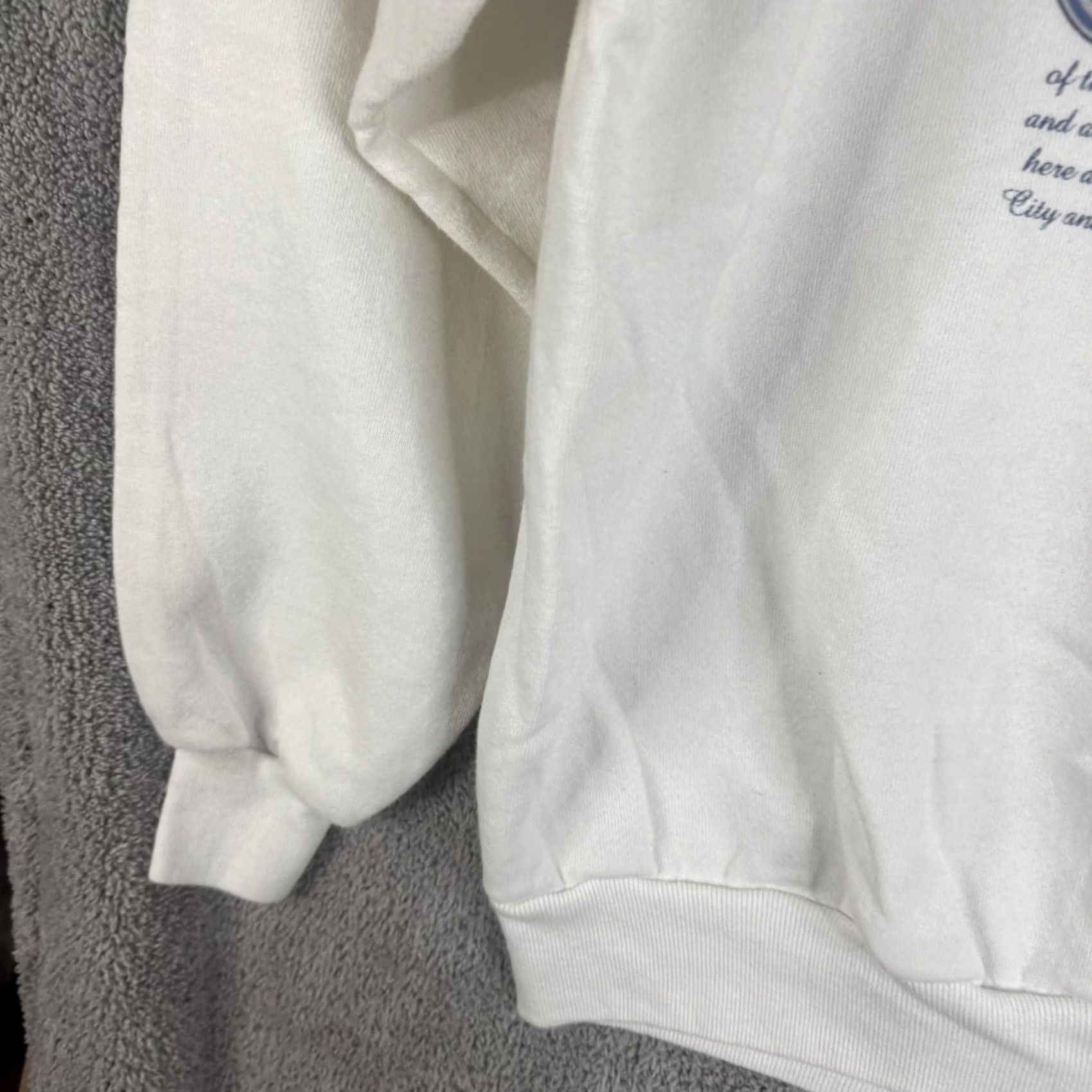 Jerzees VINTAGE Jerzees Sweatshirt Mens XL White Atlantic City New Jersey USA 90s Size US XL / EU 56 / 4 - 2 Thumbnail