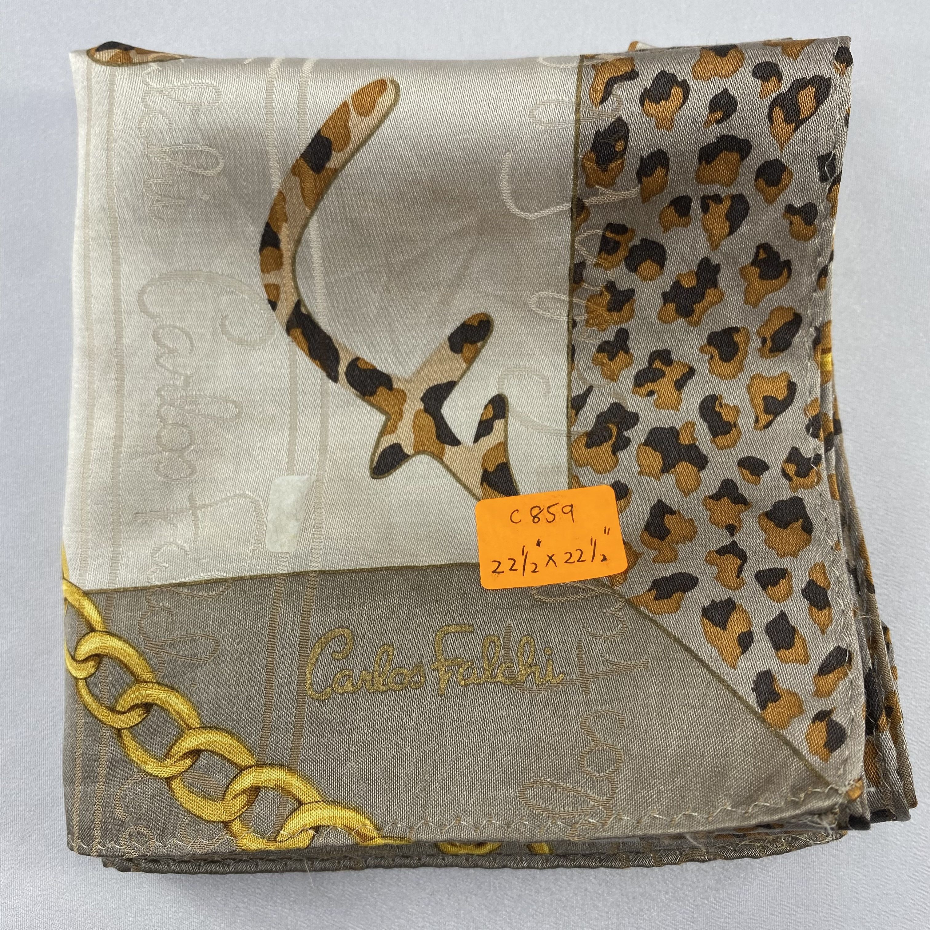 Vintage Carlos Falchi Handkerchief / Bandana / Neckerchief C859 Size ONE SIZE - 7 Thumbnail