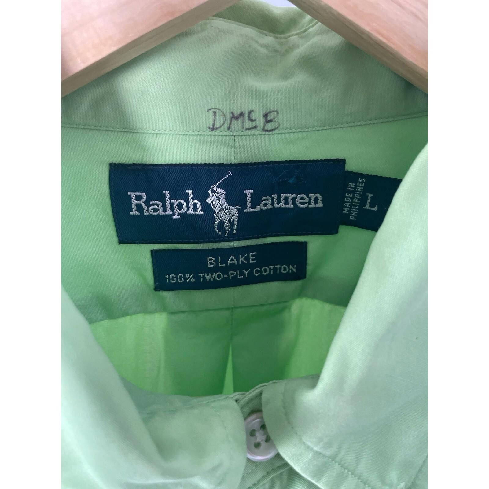 Polo Ralph Lauren Ralph Lauren Blake Cotton Button Down LS Green 90s L Size US L / EU 52-54 / 3 - 2 Thumbnail
