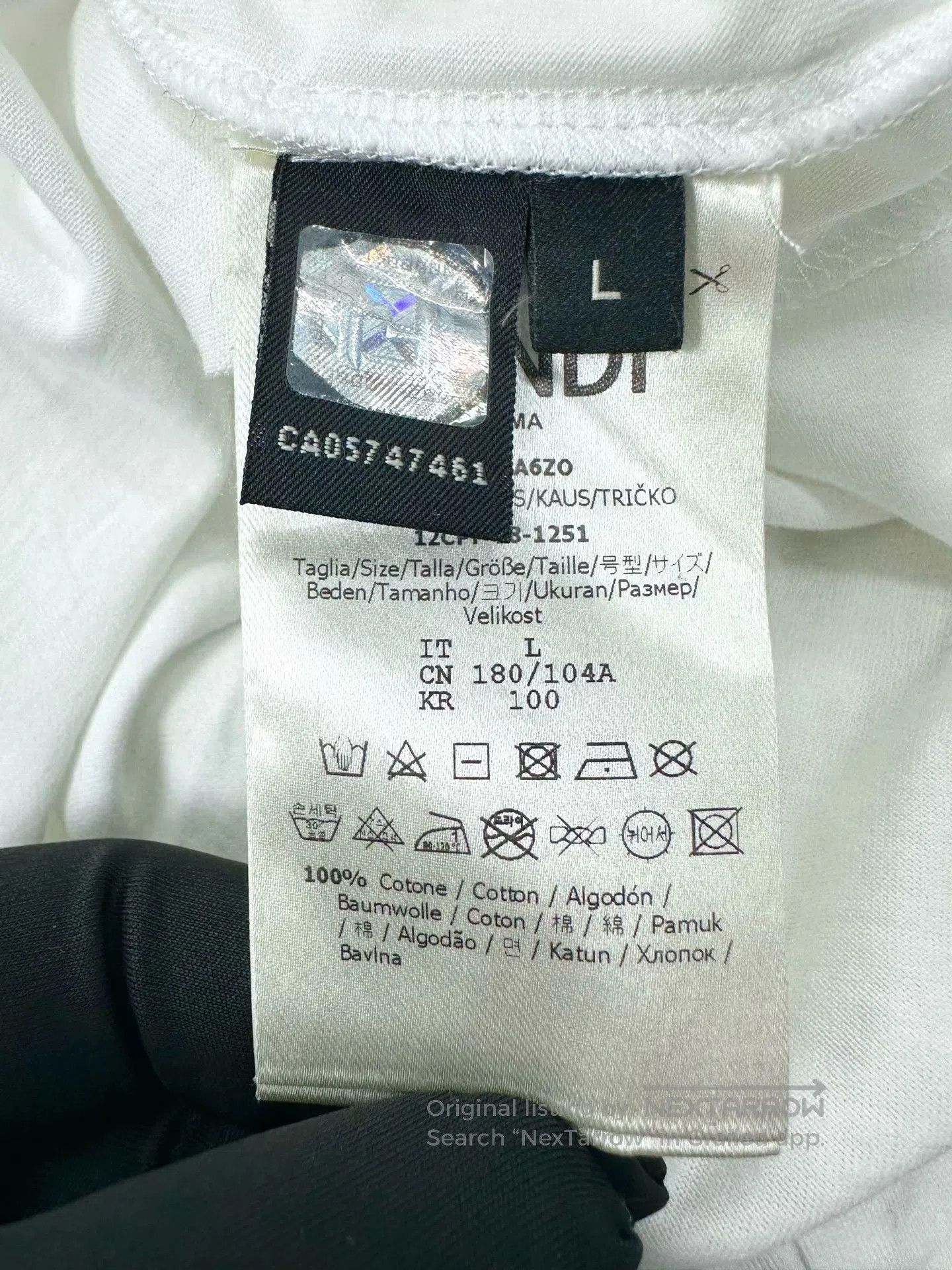 Fendi FENDI White Little Devil Print Short Sleeve| Size US L / EU 52-54 / 3 - 4 Thumbnail