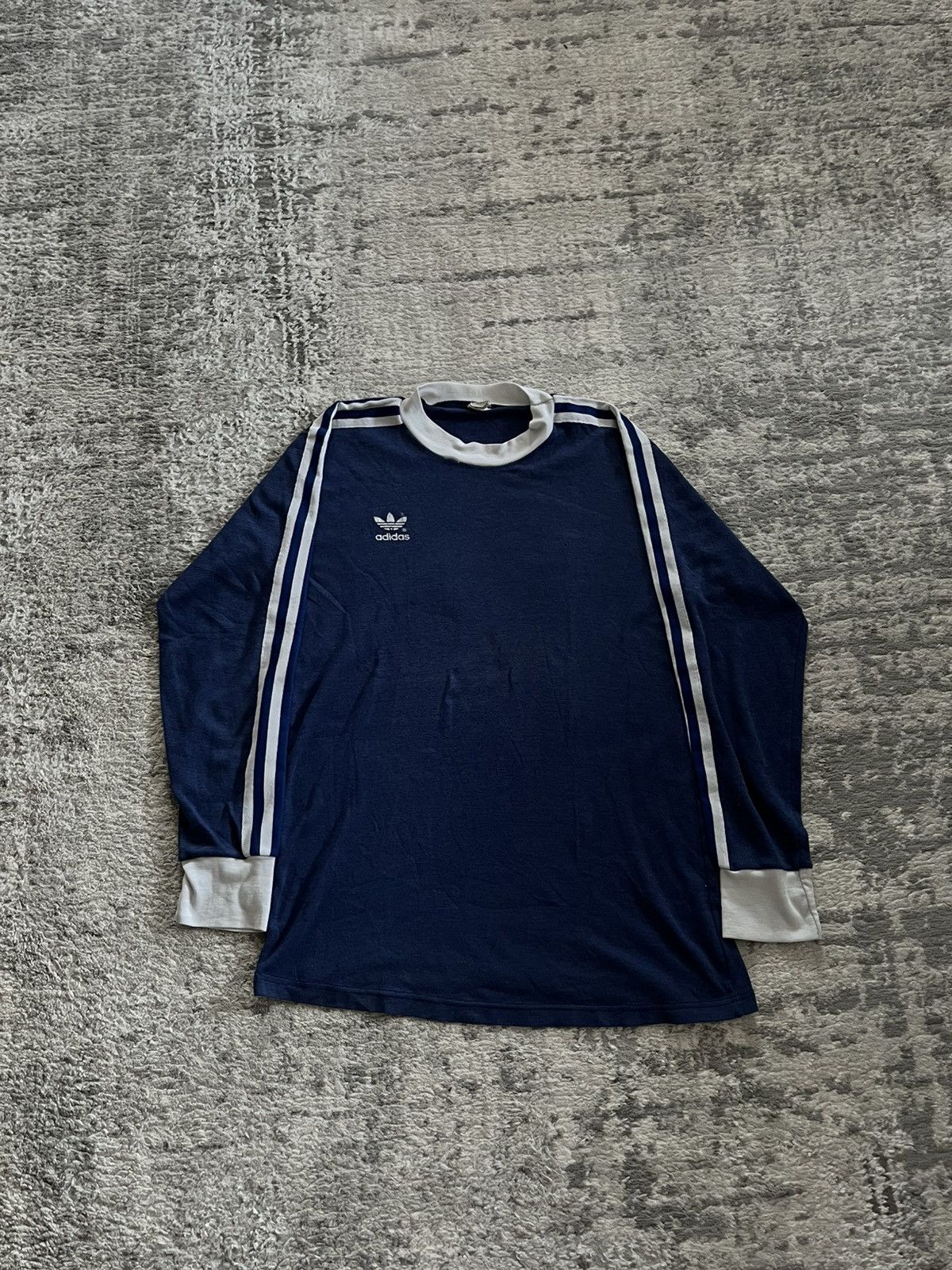 Adidas Vintage 70s Adidas Long-sleeve Size US L / EU 52-54 / 3 - 1 Thumbnail