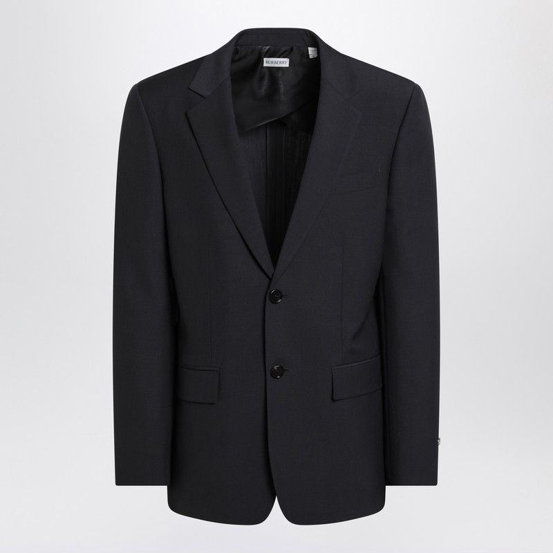 Burberry Burberry Navy Blue Wool Blend Jacket Size US M / EU 48-50 / 2 - 1 Thumbnail
